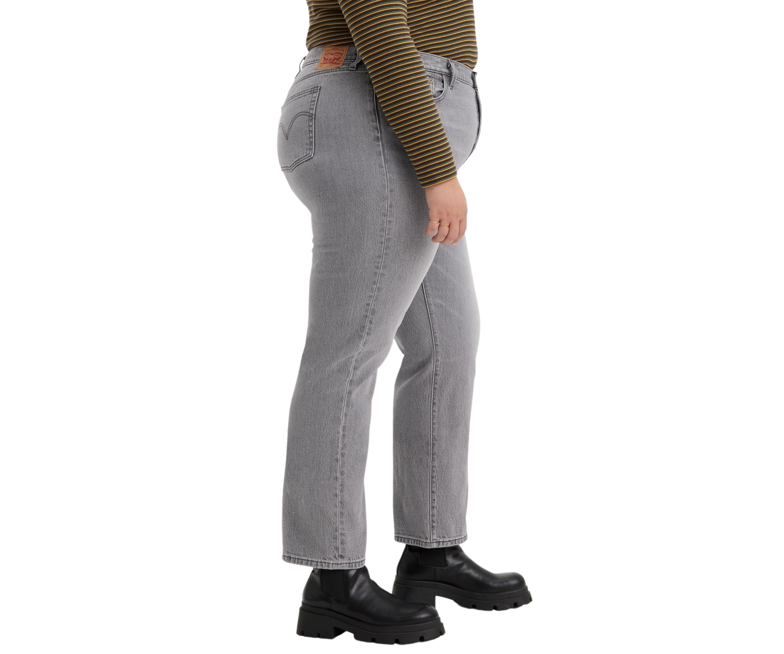 Plus Size Straight Leg Jeans 