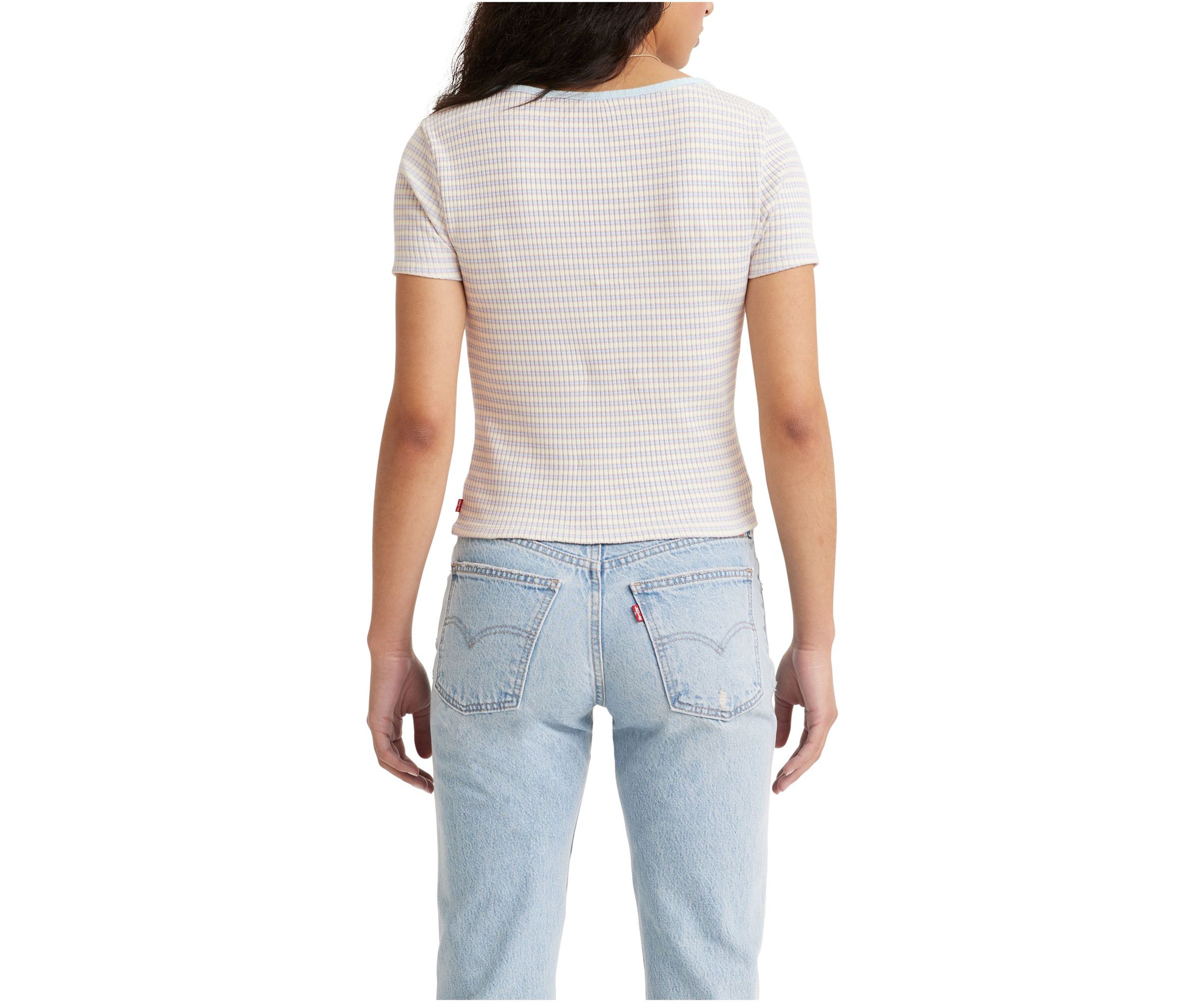 Short Sleeve Britt Snap Front Top
