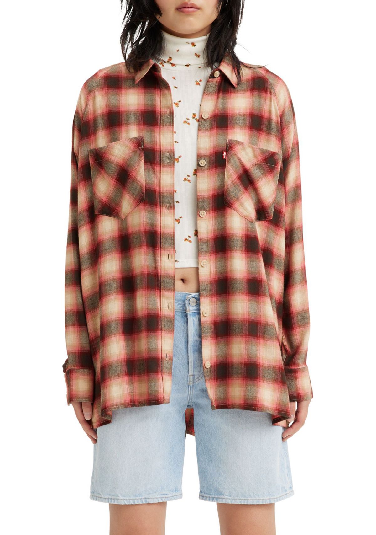 James Plaid Syrah Raglan Shirt