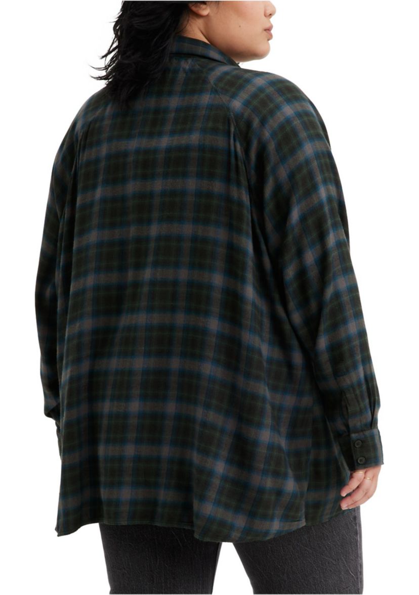 Plus Size Linda Plaid Button Up Shirt