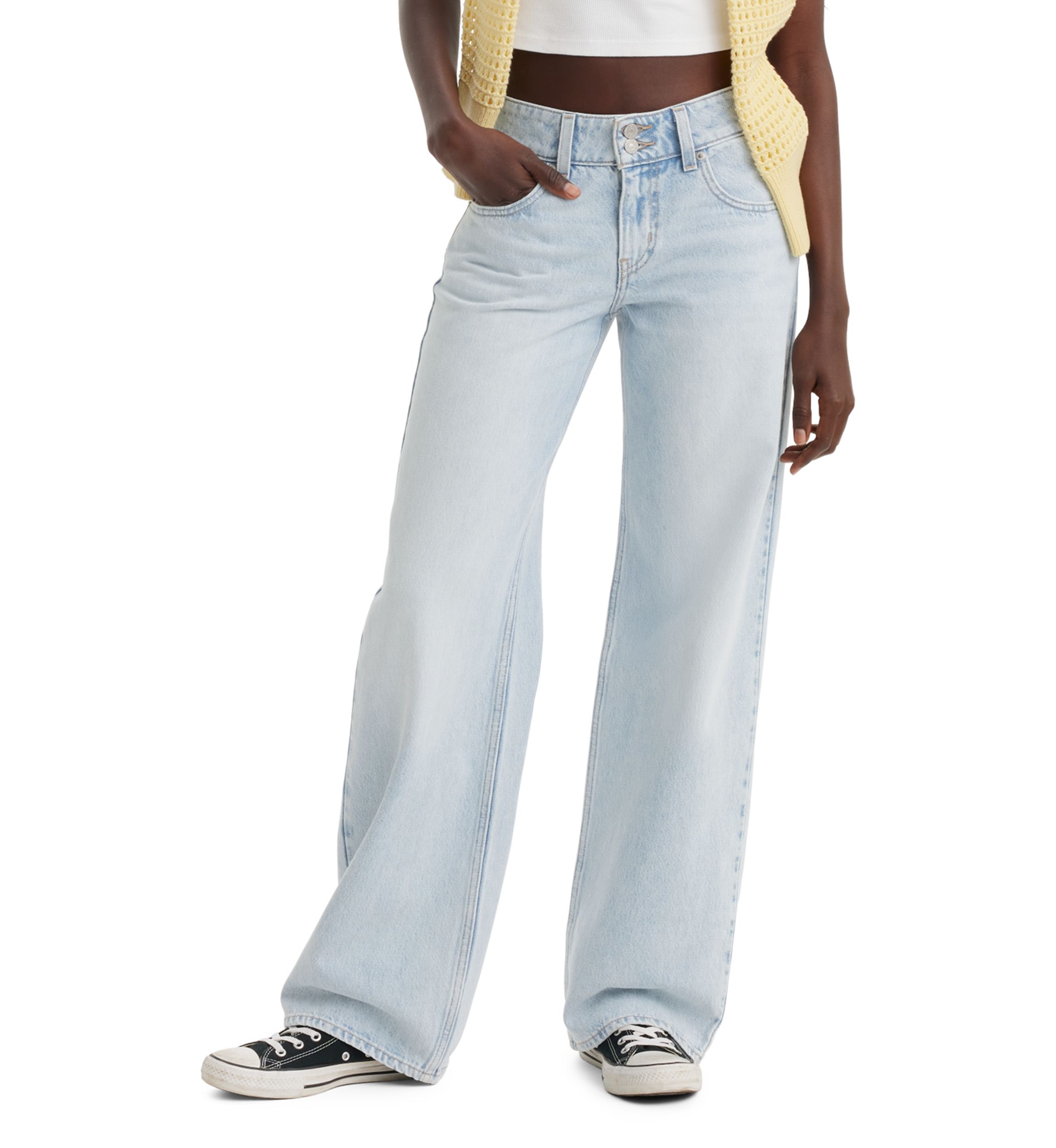 Womens Low-Rise Superlow Loose Jeans