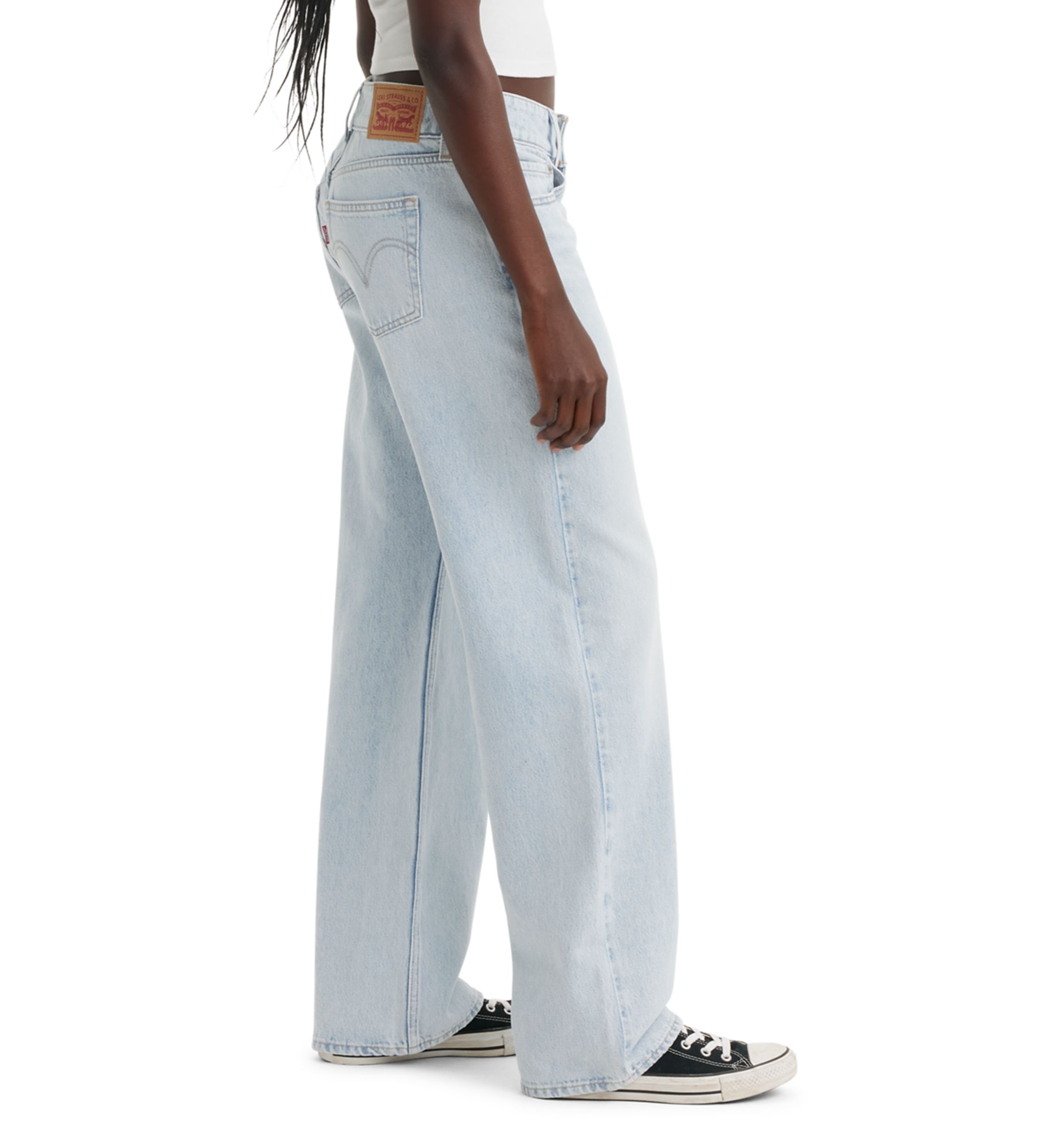 Womens Low-Rise Superlow Loose Jeans