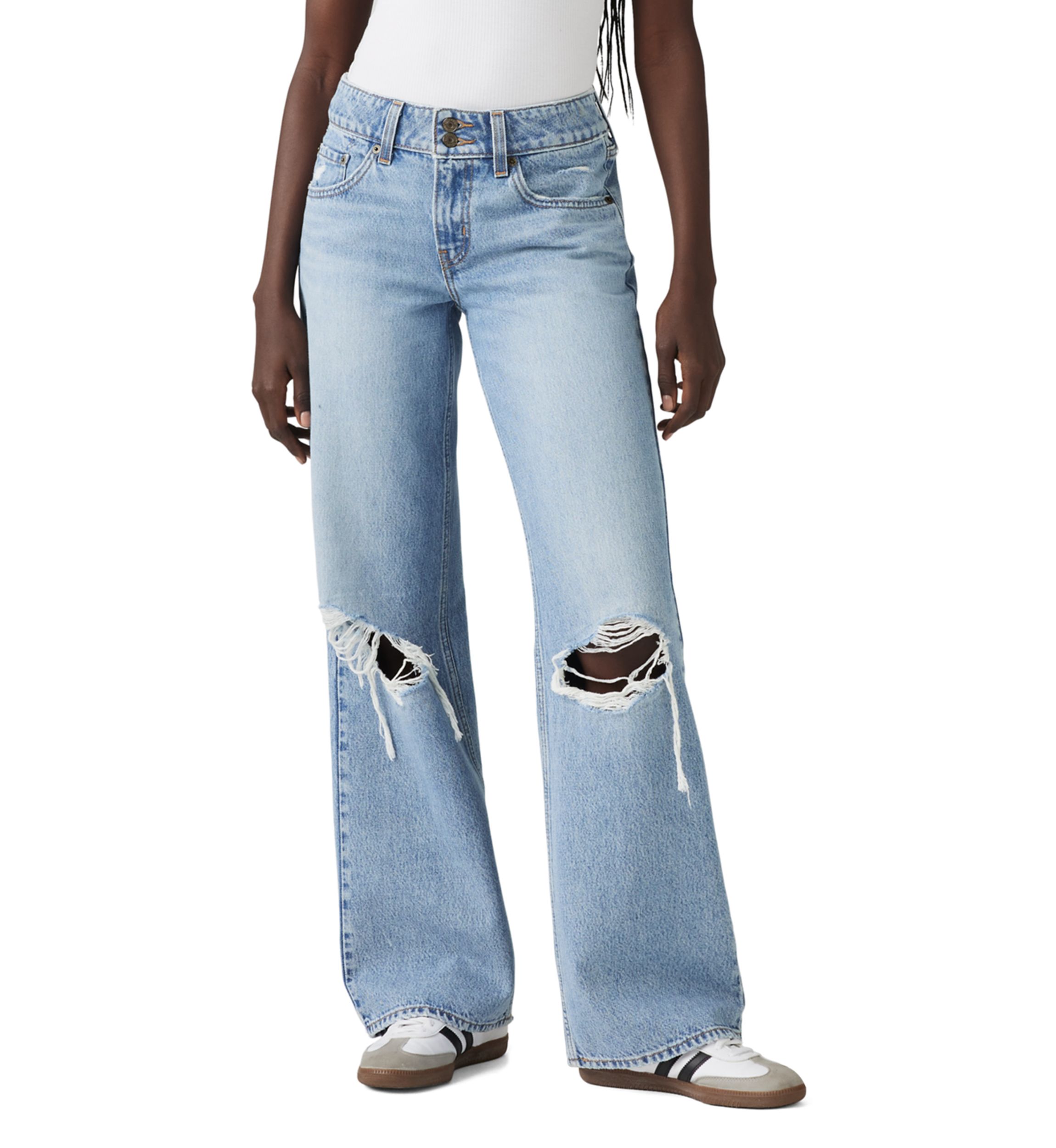 Womens Low-Rise Superlow Loose Jeans