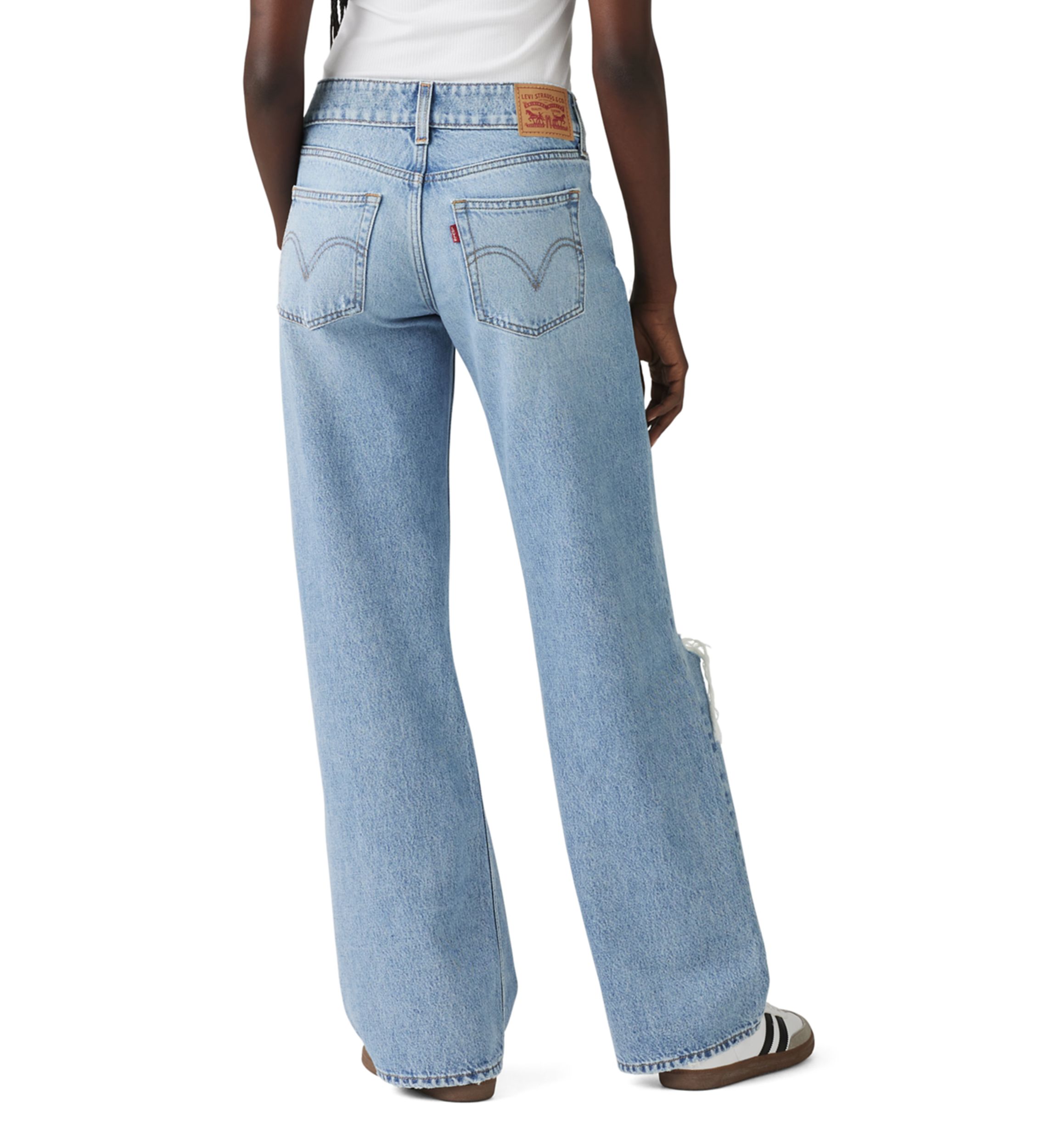 Womens Low-Rise Superlow Loose Jeans