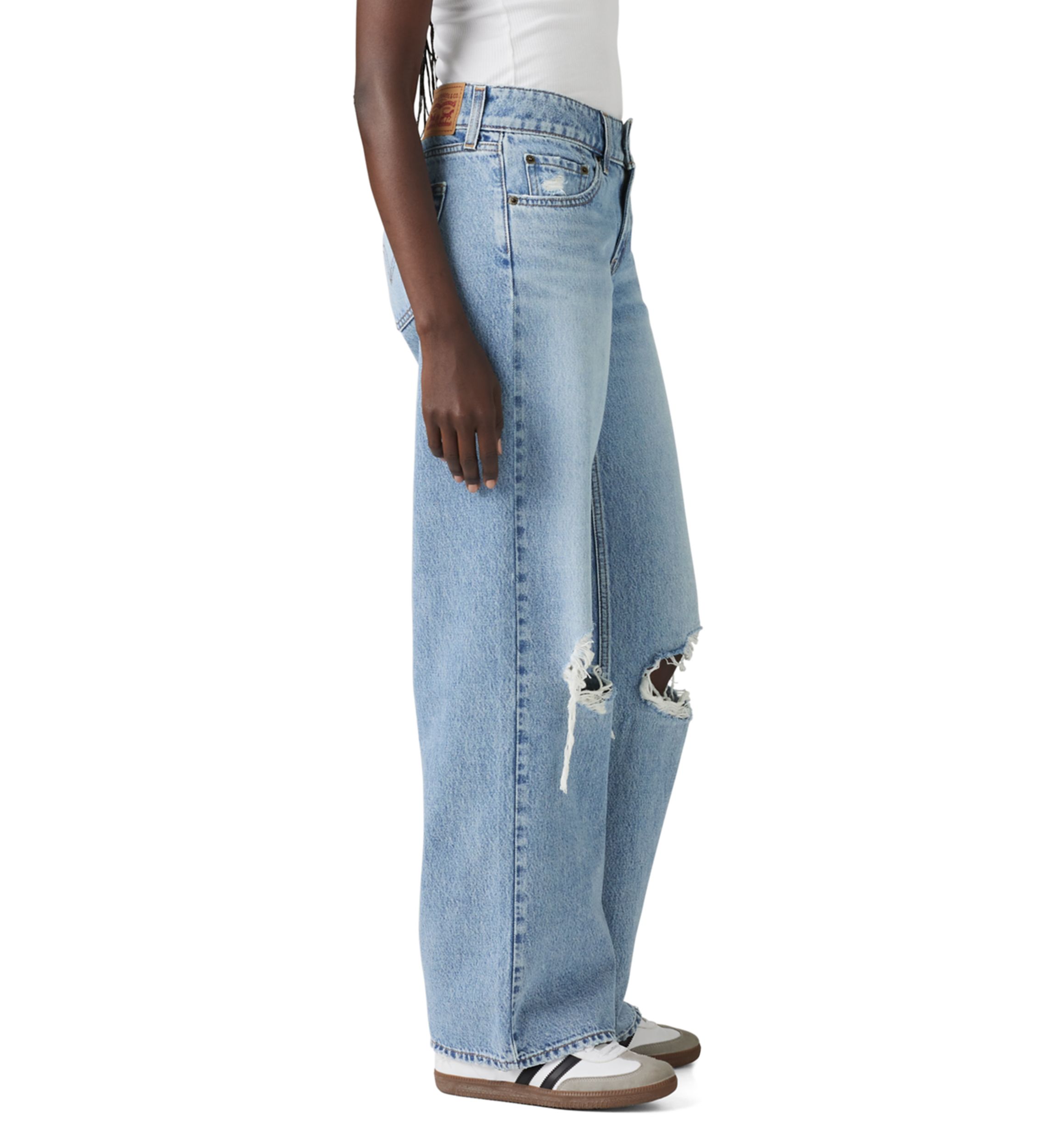 Womens Low-Rise Superlow Loose Jeans