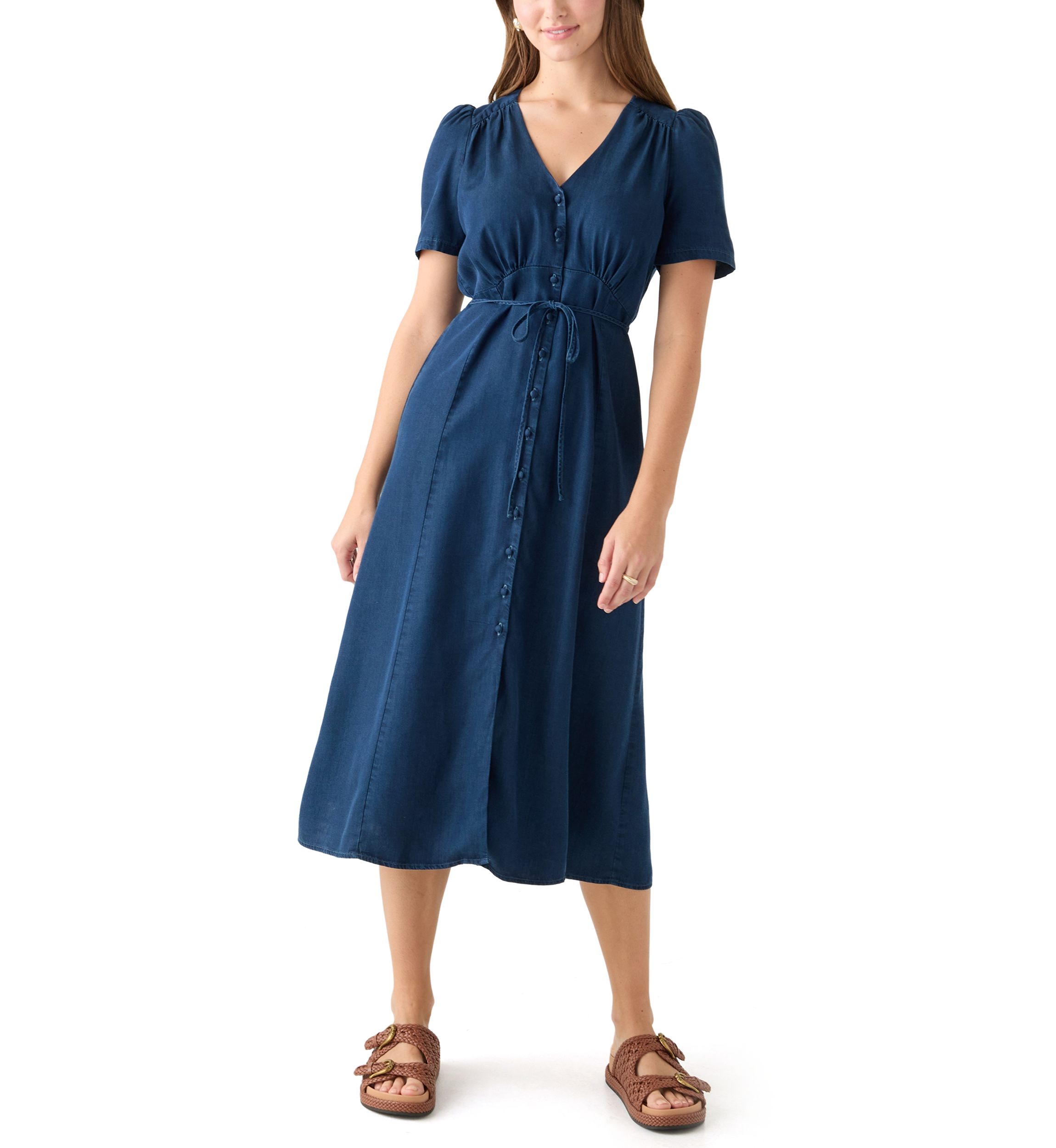 Sabrina Short Sleeve Midi Dress