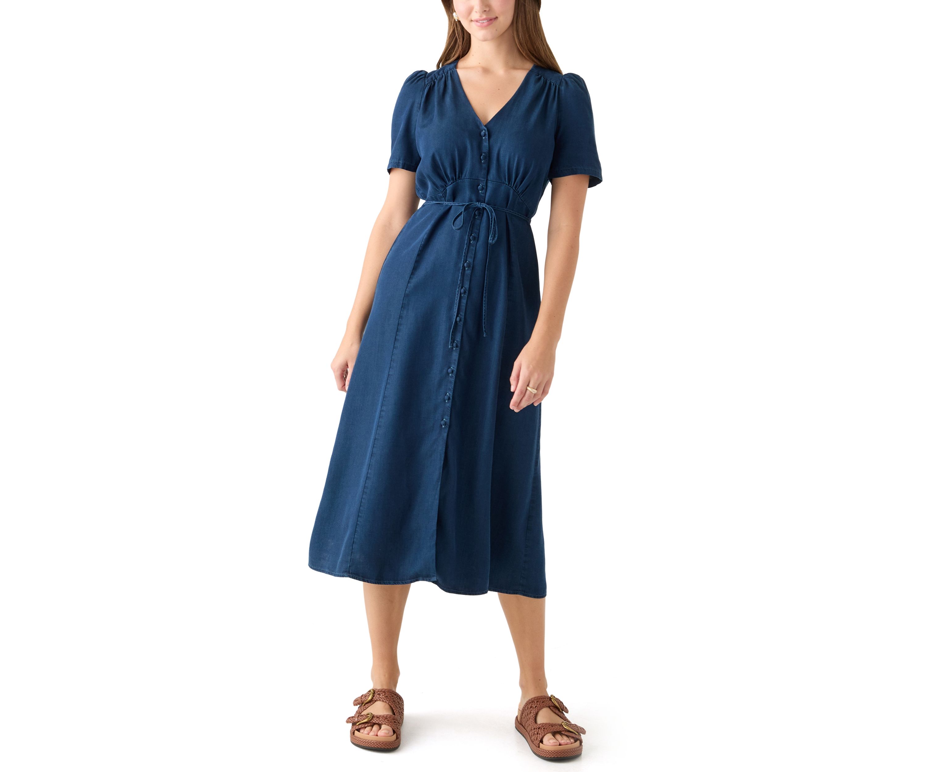 Sabrina Short Sleeve Midi Dress