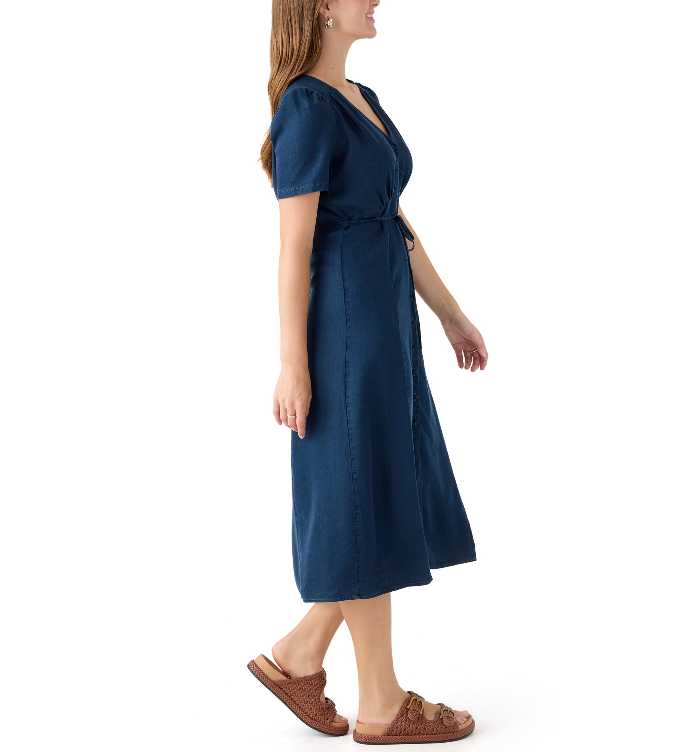 Sabrina Short Sleeve Midi Dress