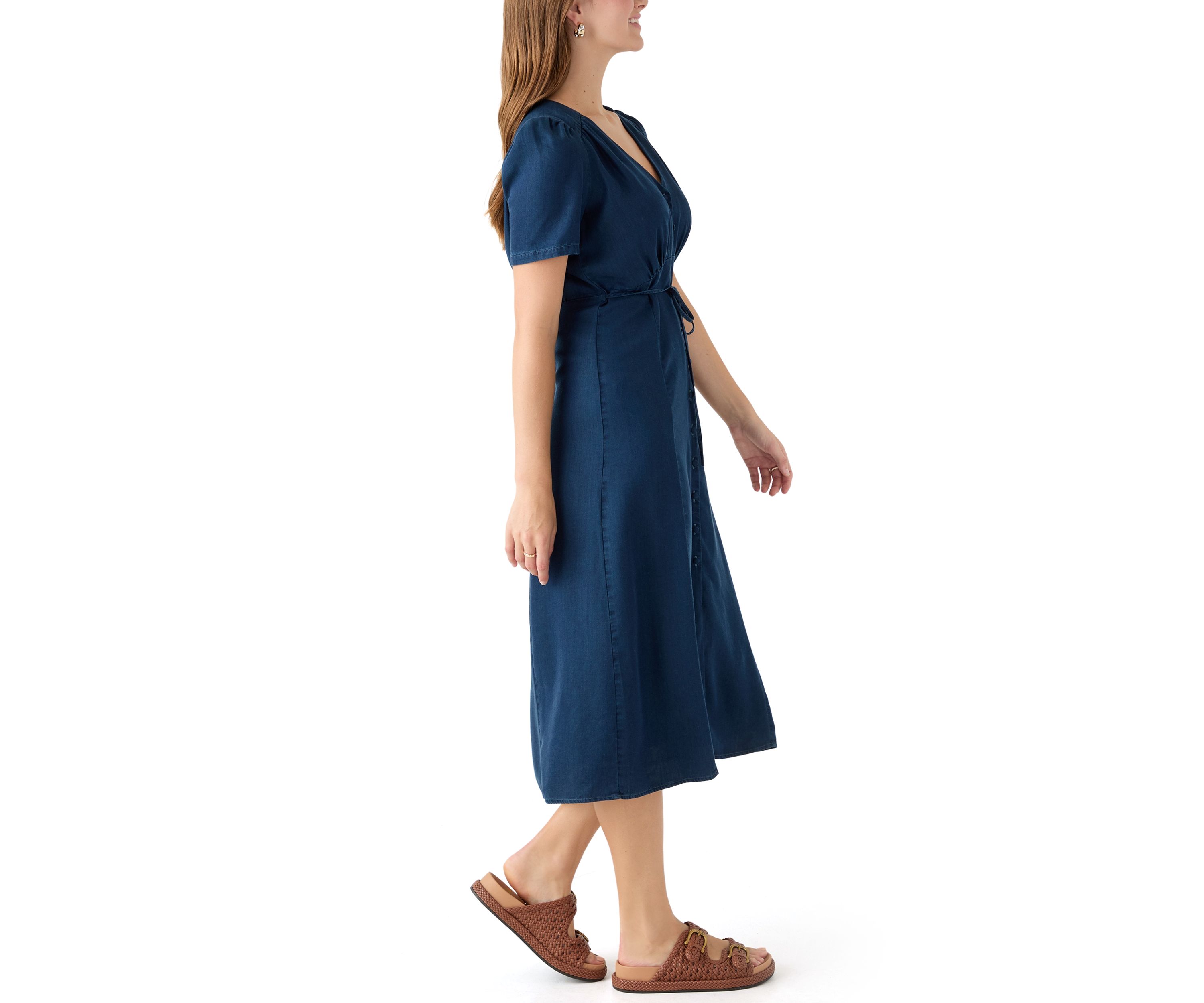Sabrina Short Sleeve Midi Dress