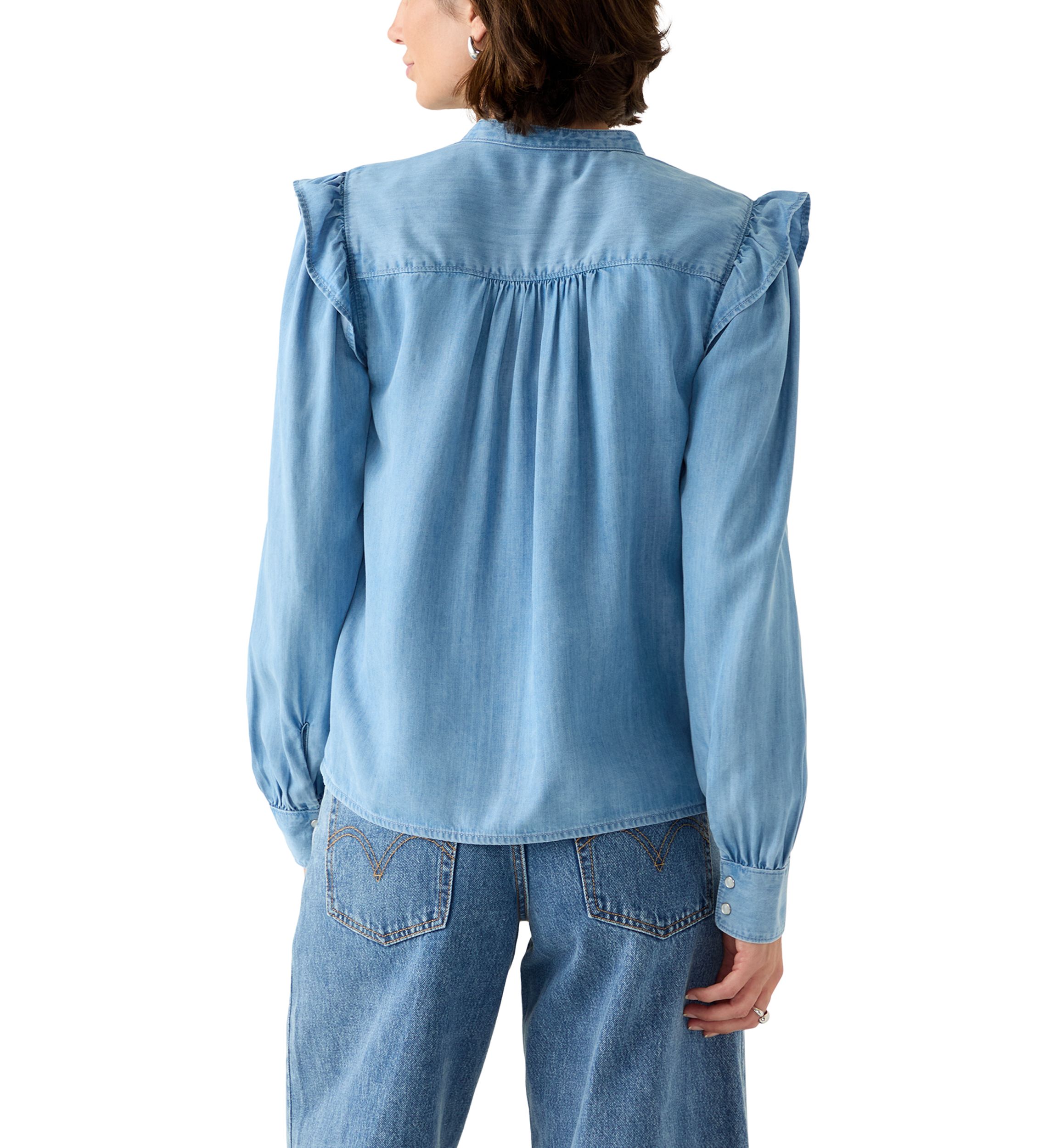 Gianna Long Sleeve Ruffle Blouse 