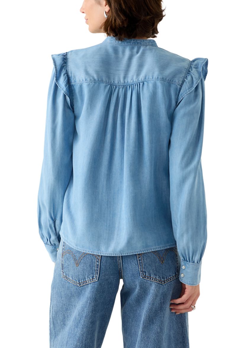 Gianna Long Sleeve Ruffle Blouse 
