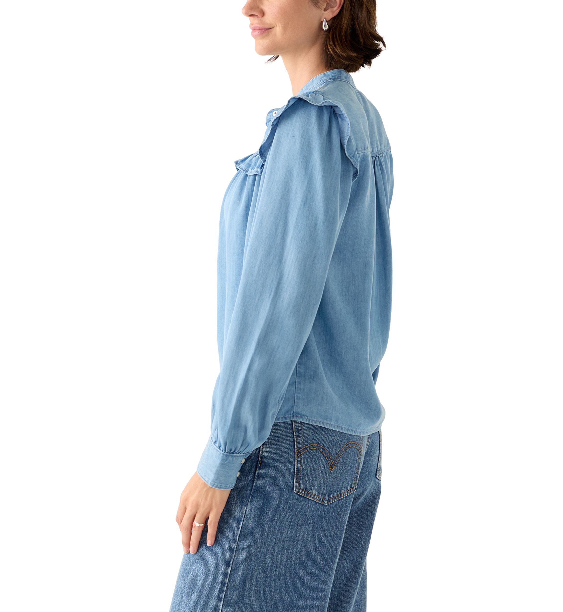 Gianna Long Sleeve Ruffle Blouse 