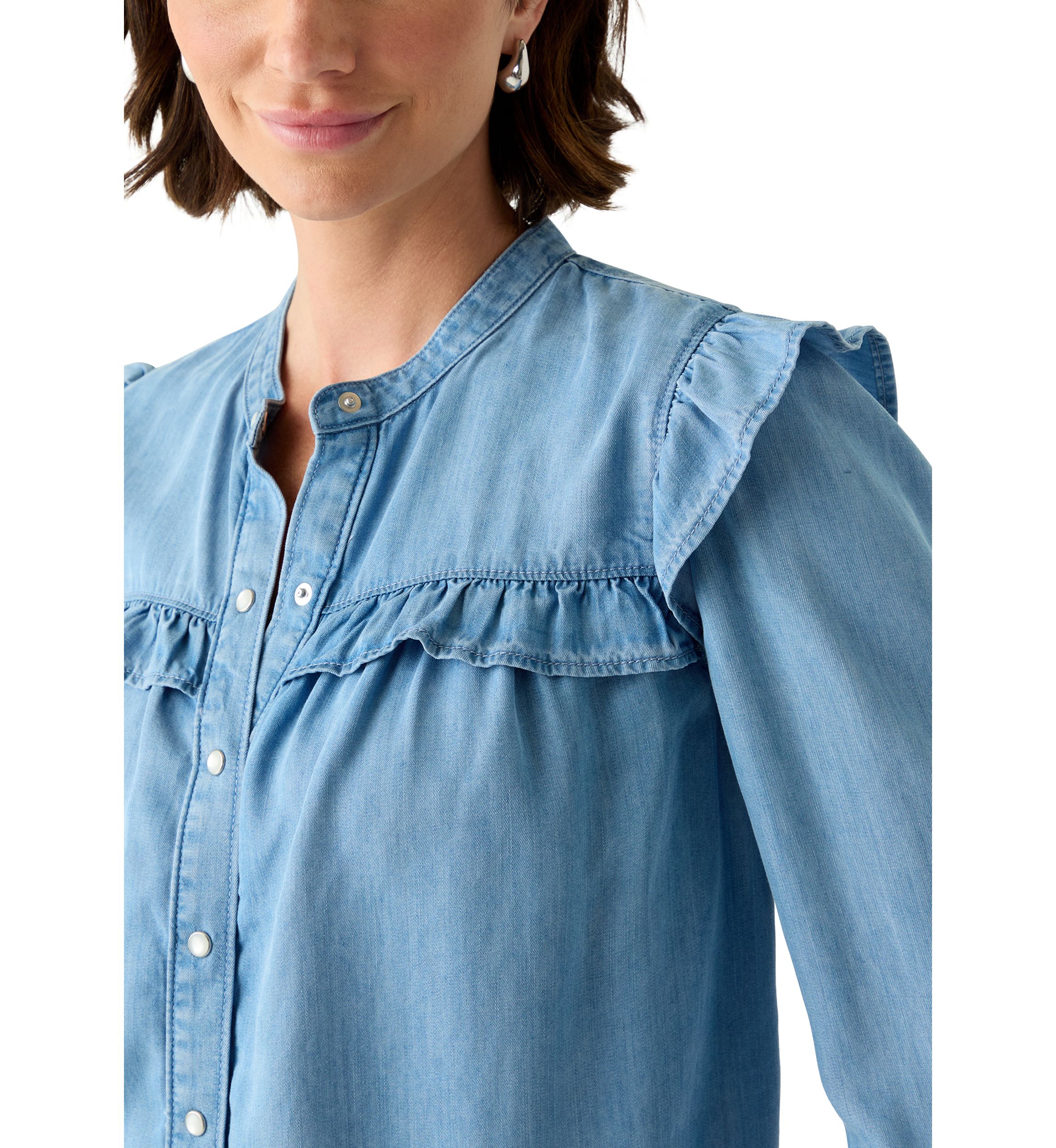 Gianna Long Sleeve Ruffle Blouse 