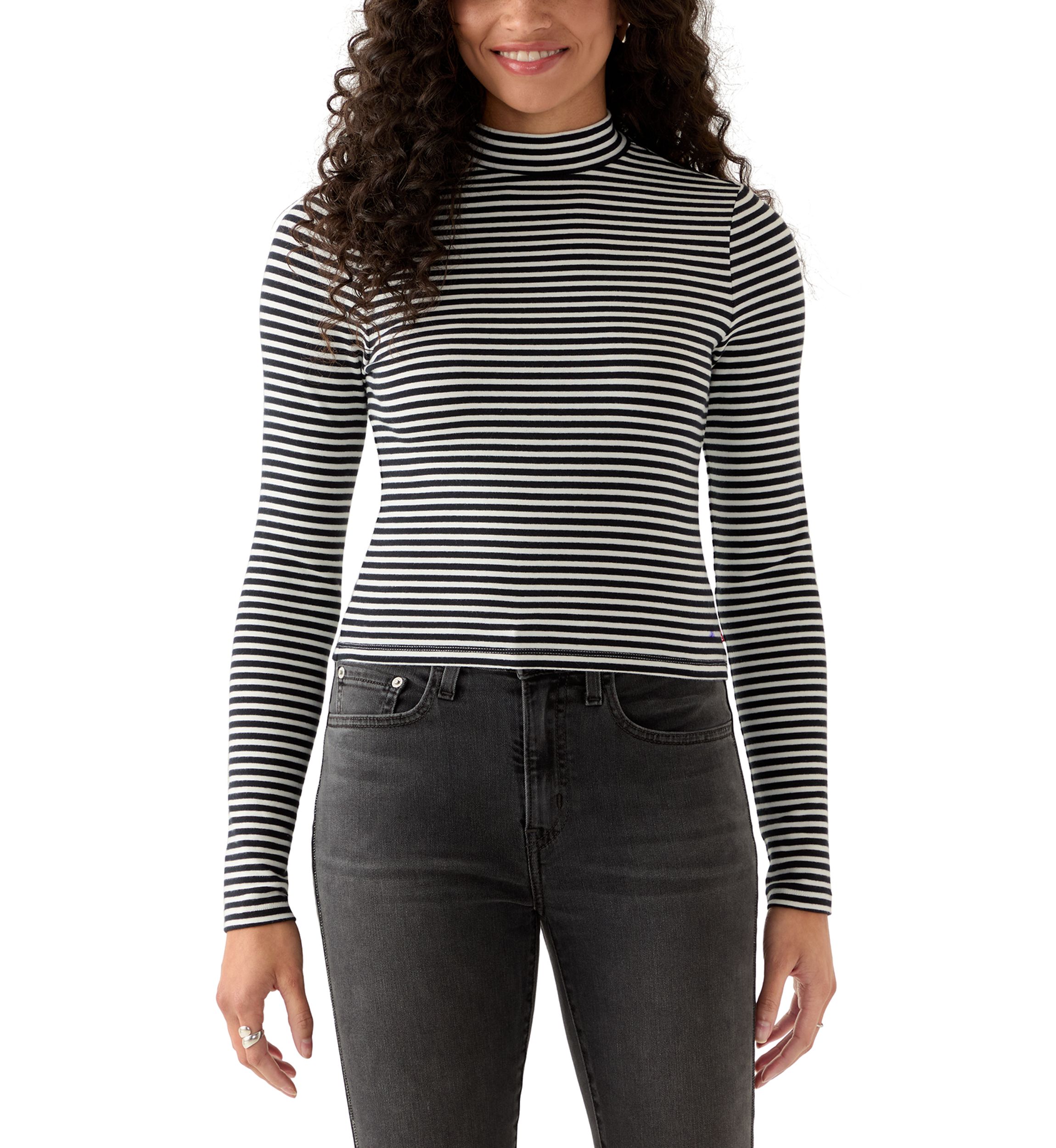 Dreamy Turtleneck Stripe Top