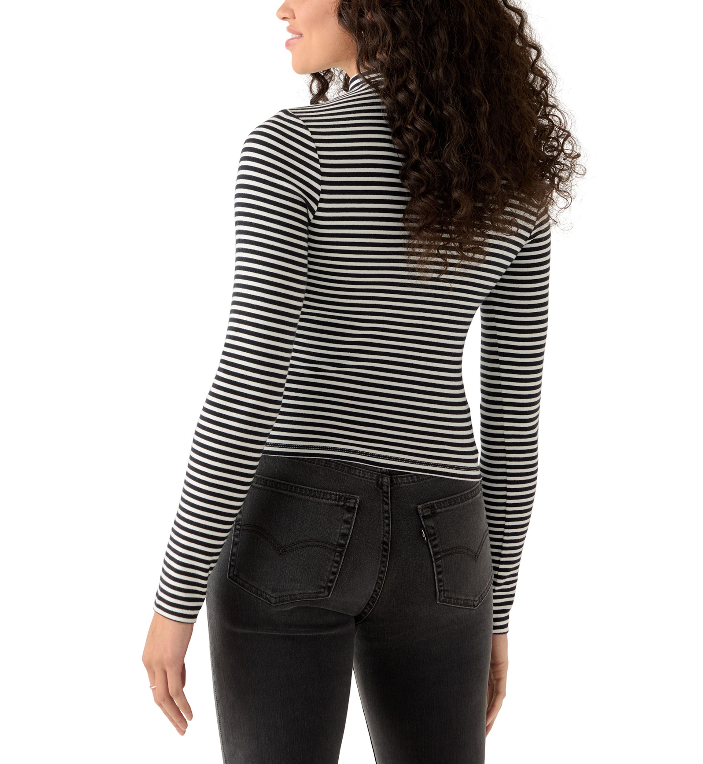 Dreamy Turtleneck Stripe Top