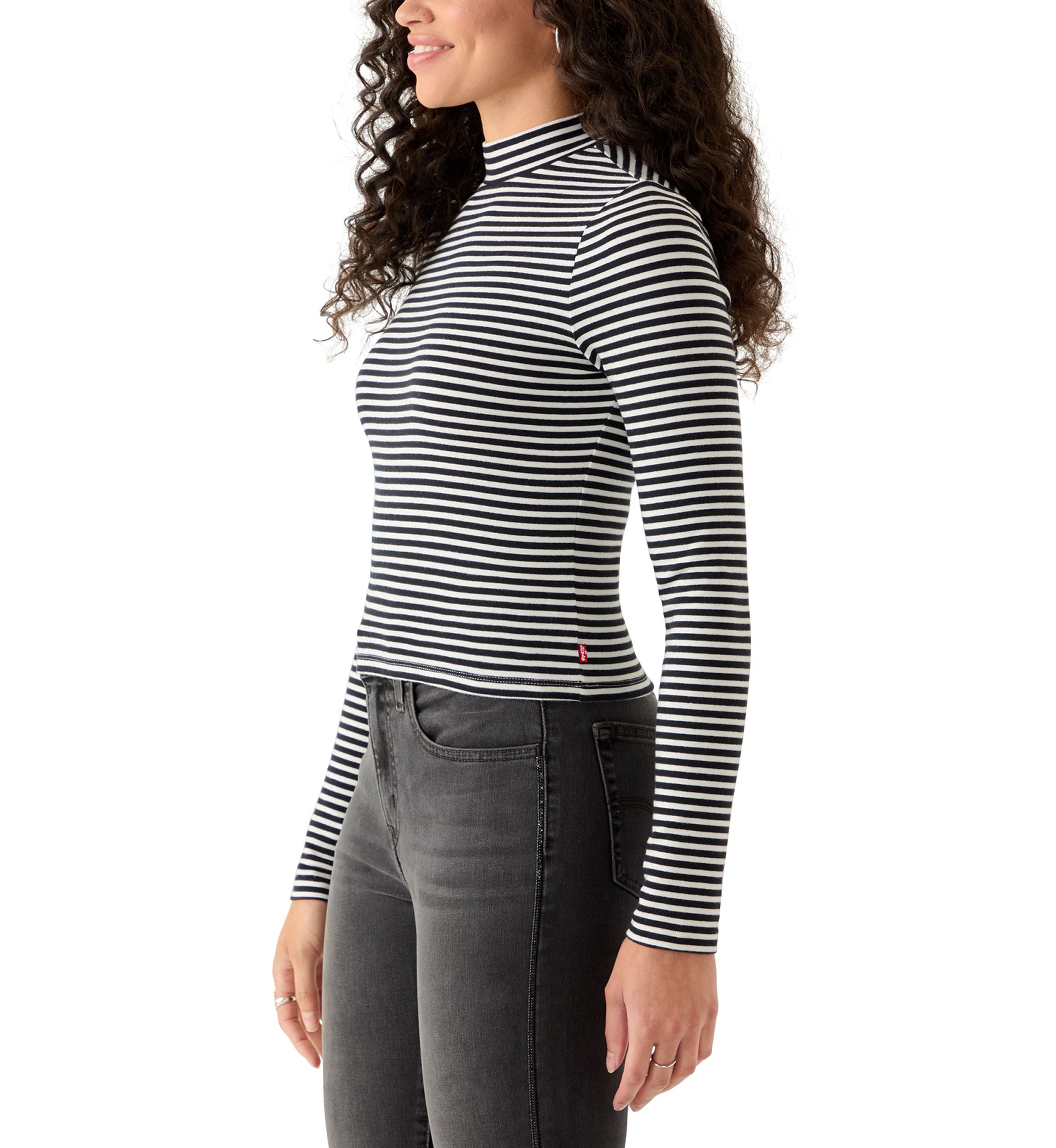 Dreamy Turtleneck Stripe Top