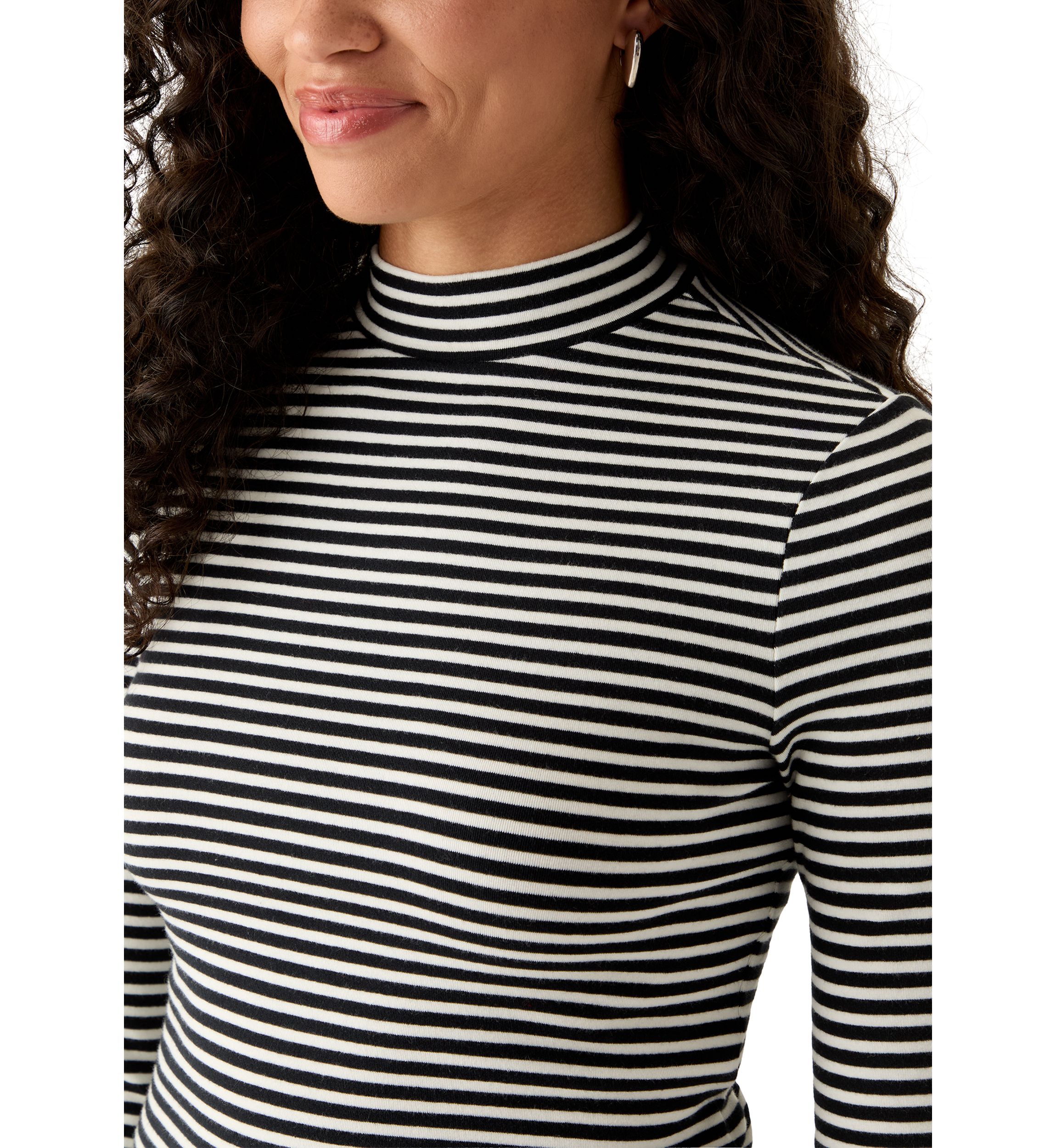 Dreamy Turtleneck Stripe Top