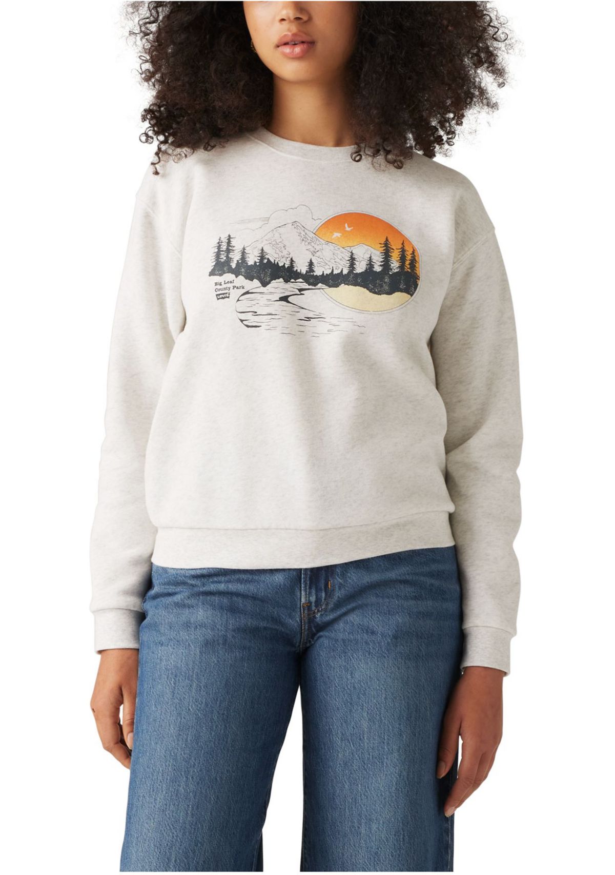 Womens Everyday Graphic Crew Sweatshirt 