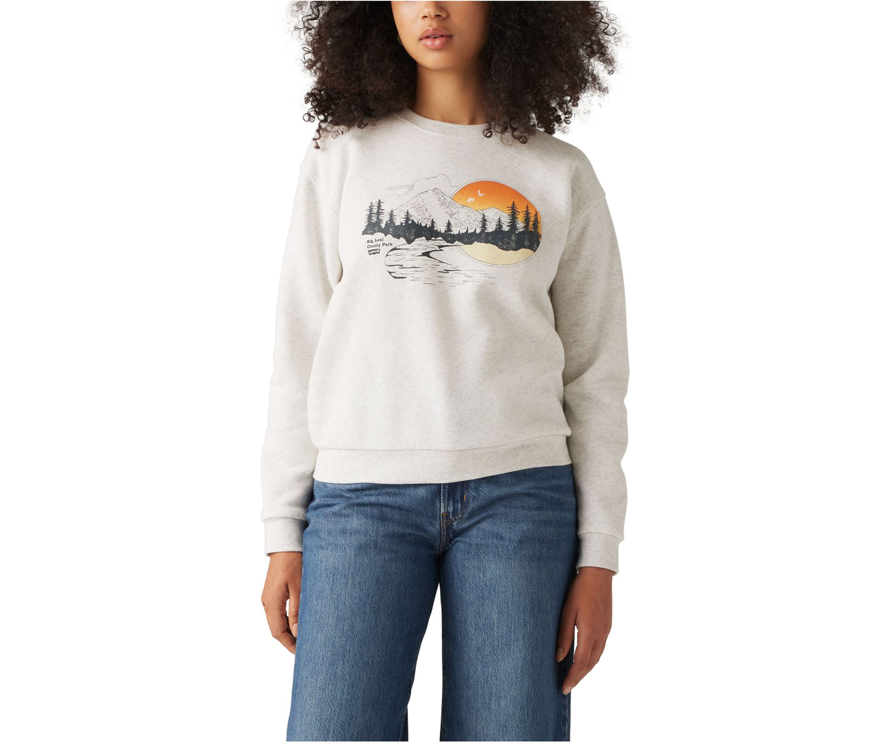 Womens Everyday Graphic Crew Sweatshirt 