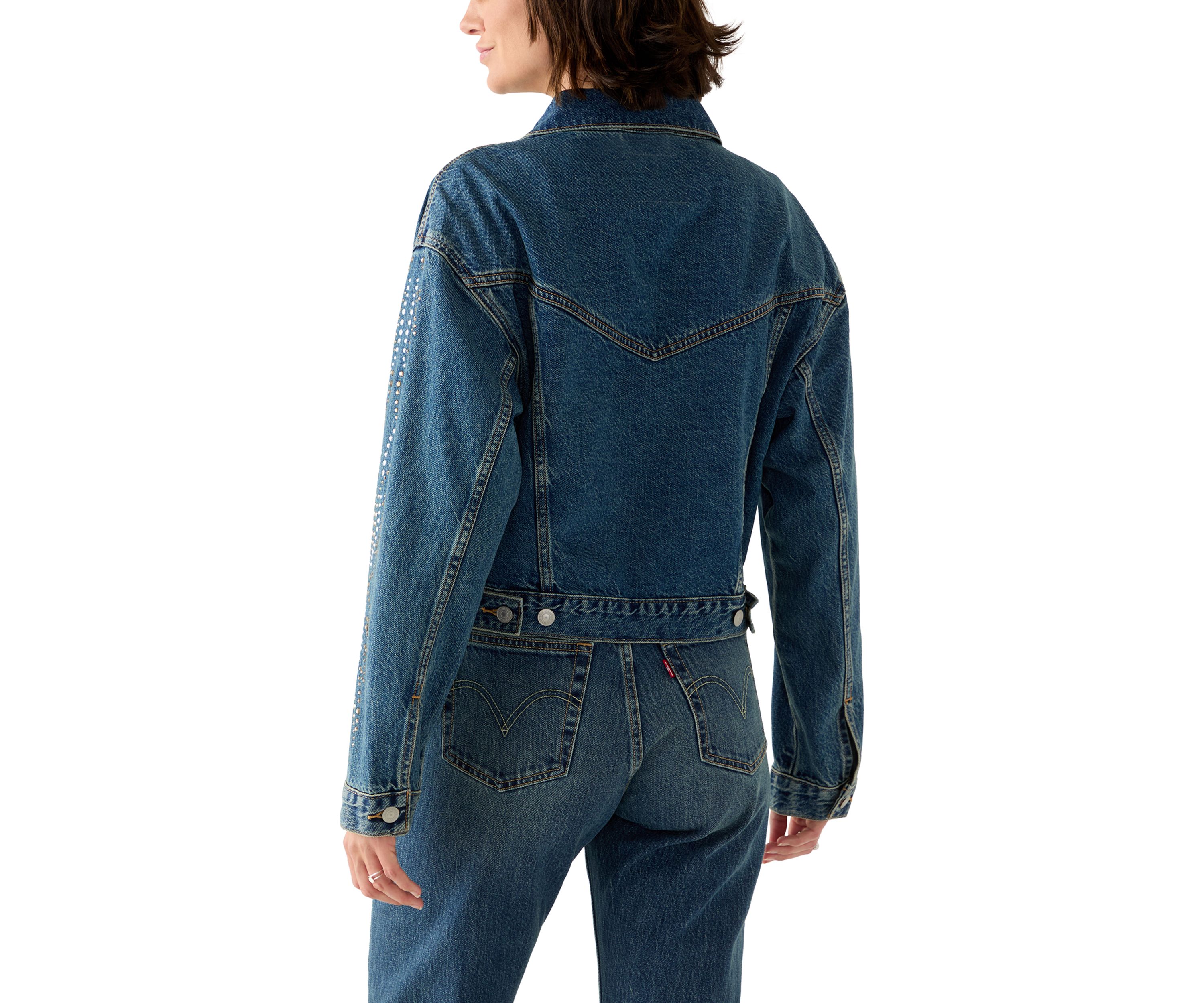 Shrunken 90s Bling Solargenic Trucker Jacket