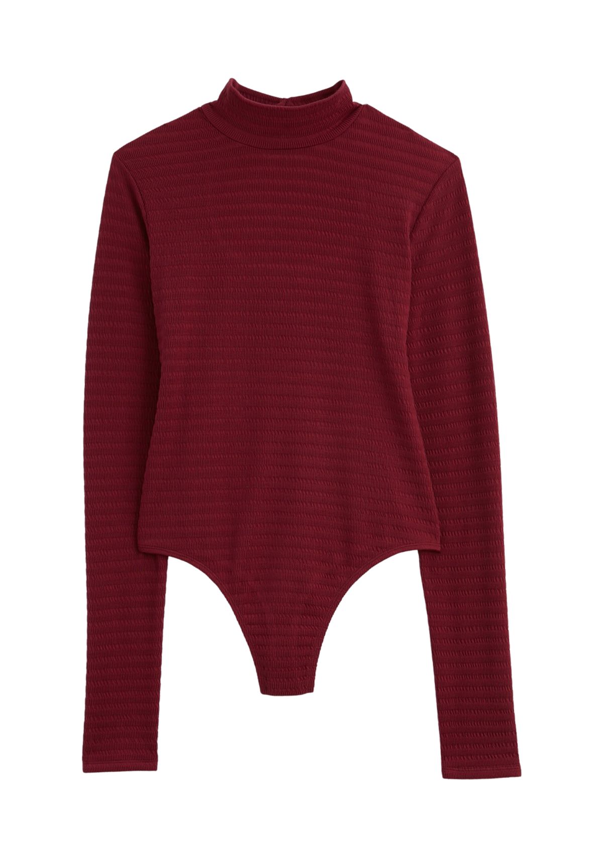 Puckered Knit Bodysuit