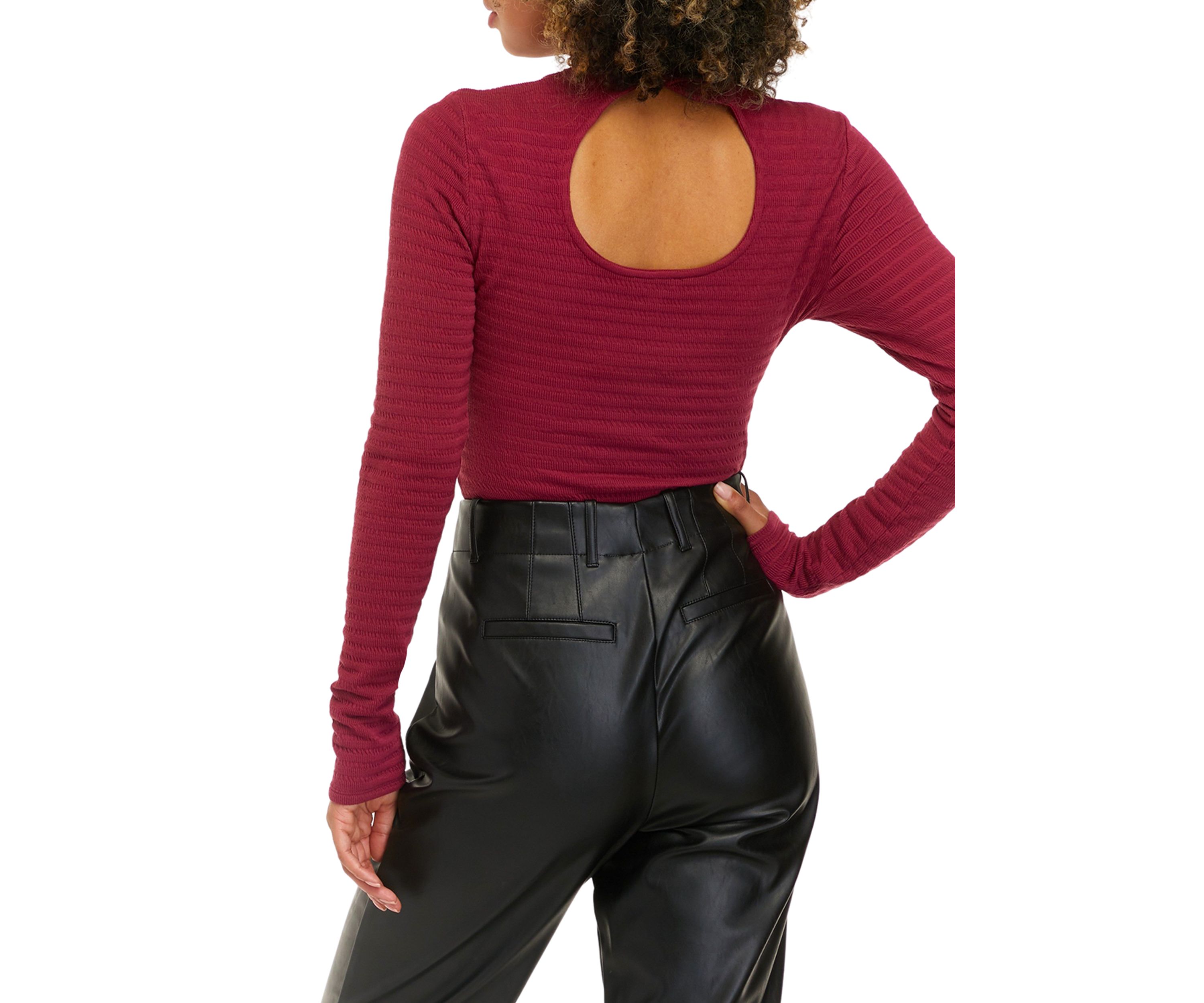 Puckered Knit Bodysuit