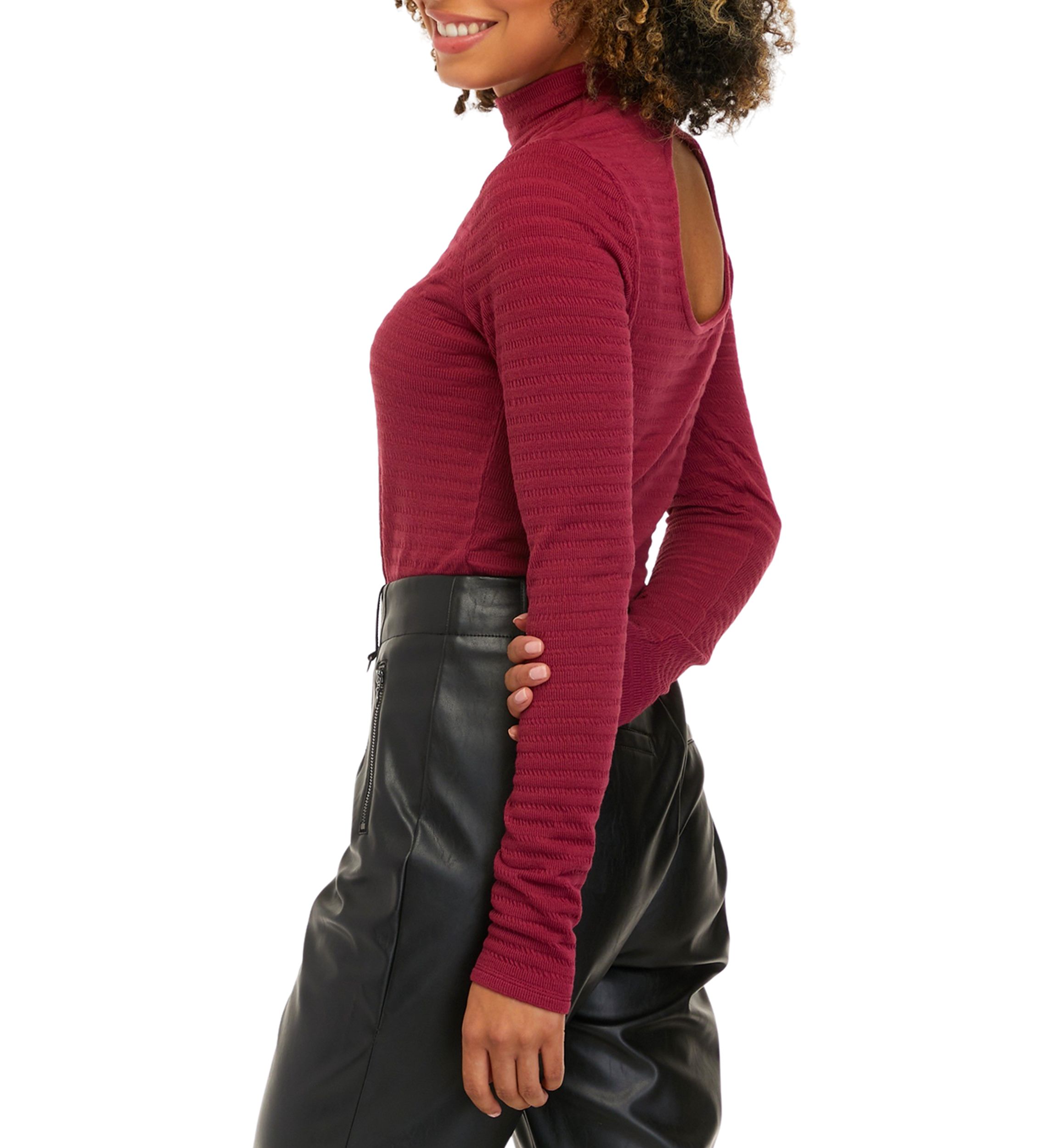 Puckered Knit Bodysuit