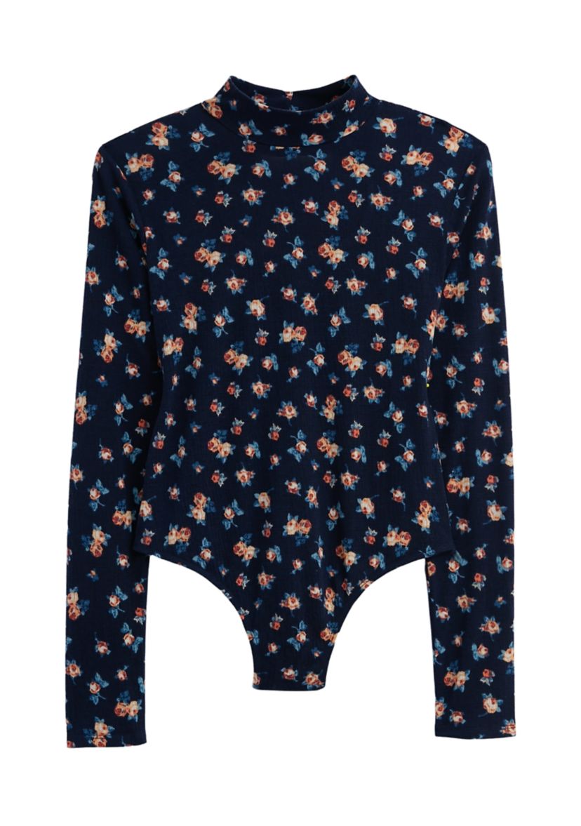 Puckered Knit Bodysuit