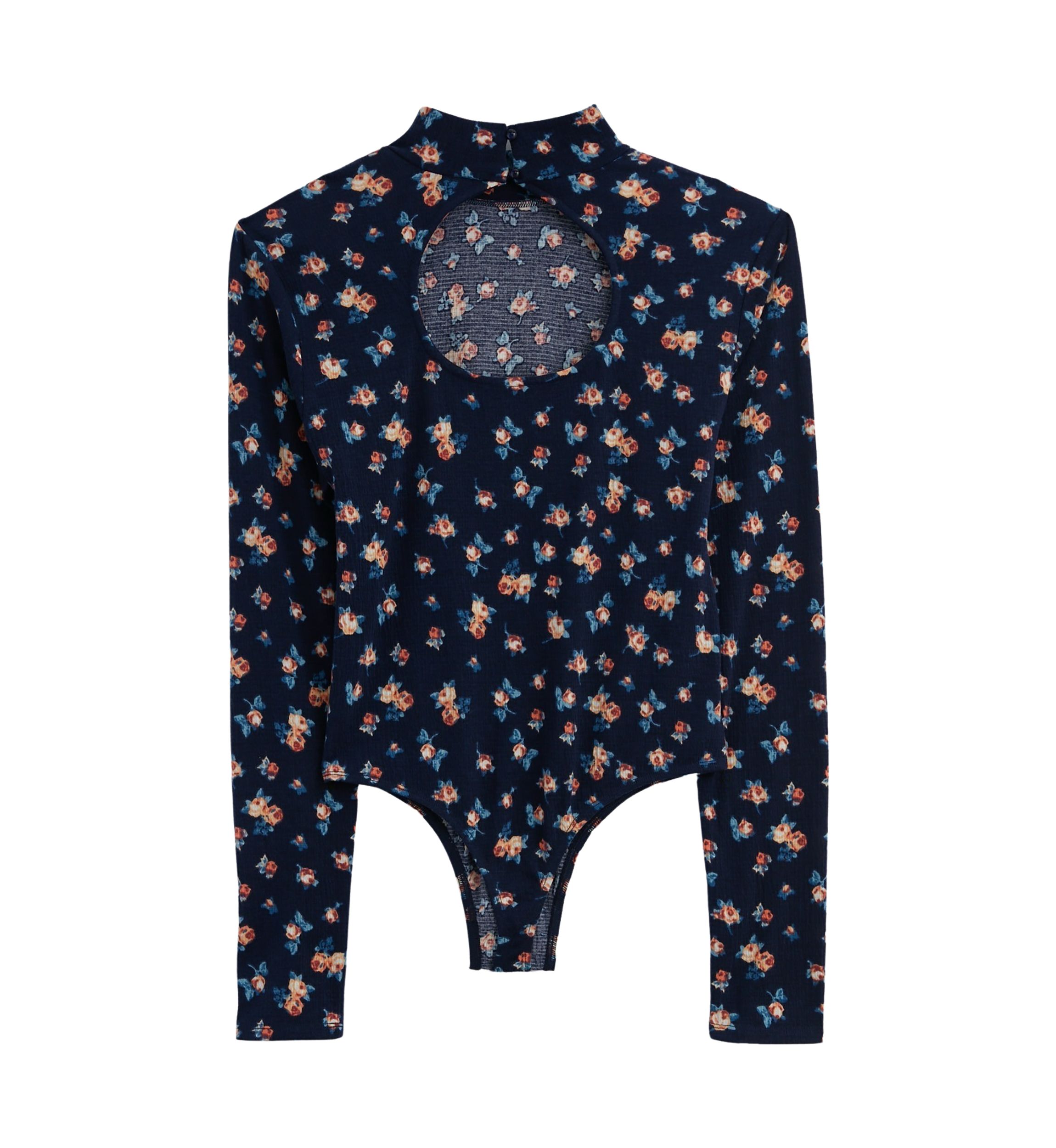 Puckered Knit Bodysuit