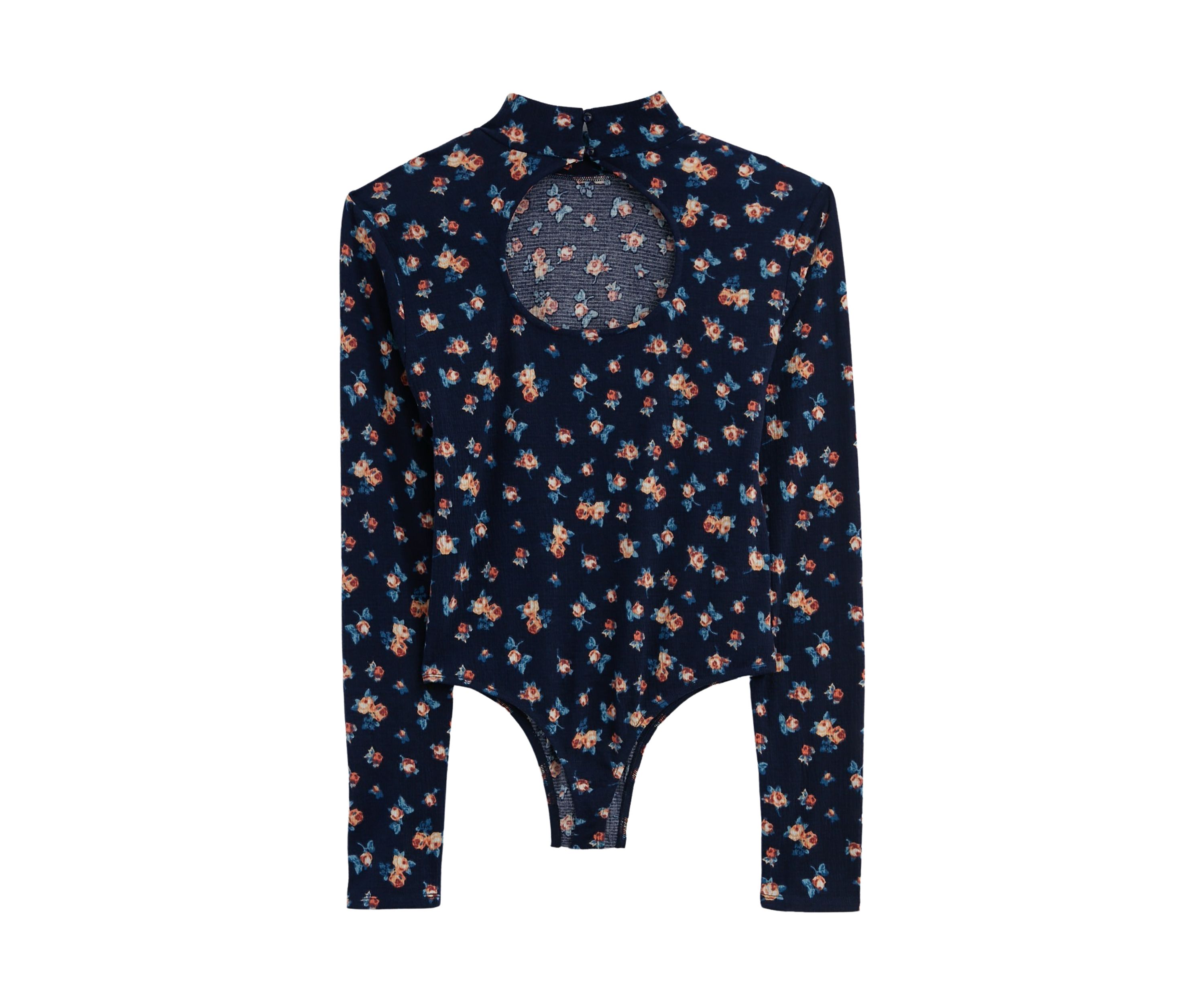 Puckered Knit Bodysuit