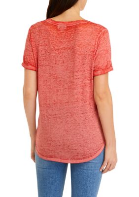 Short Sleeve V-Neck Pocket T-Shirt