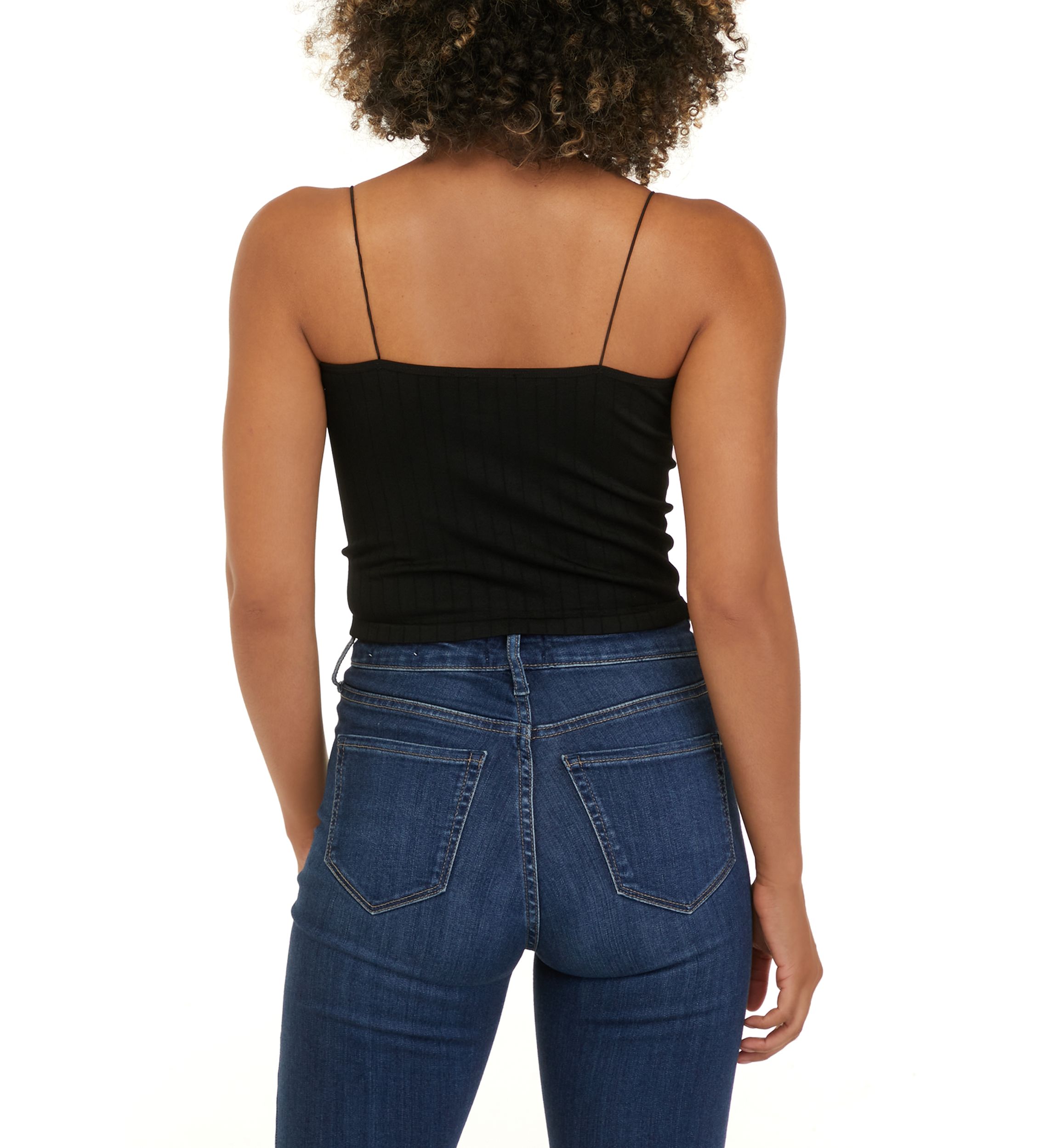 Juniors Sleeveless Spaghetti Strap Seamless Cami 