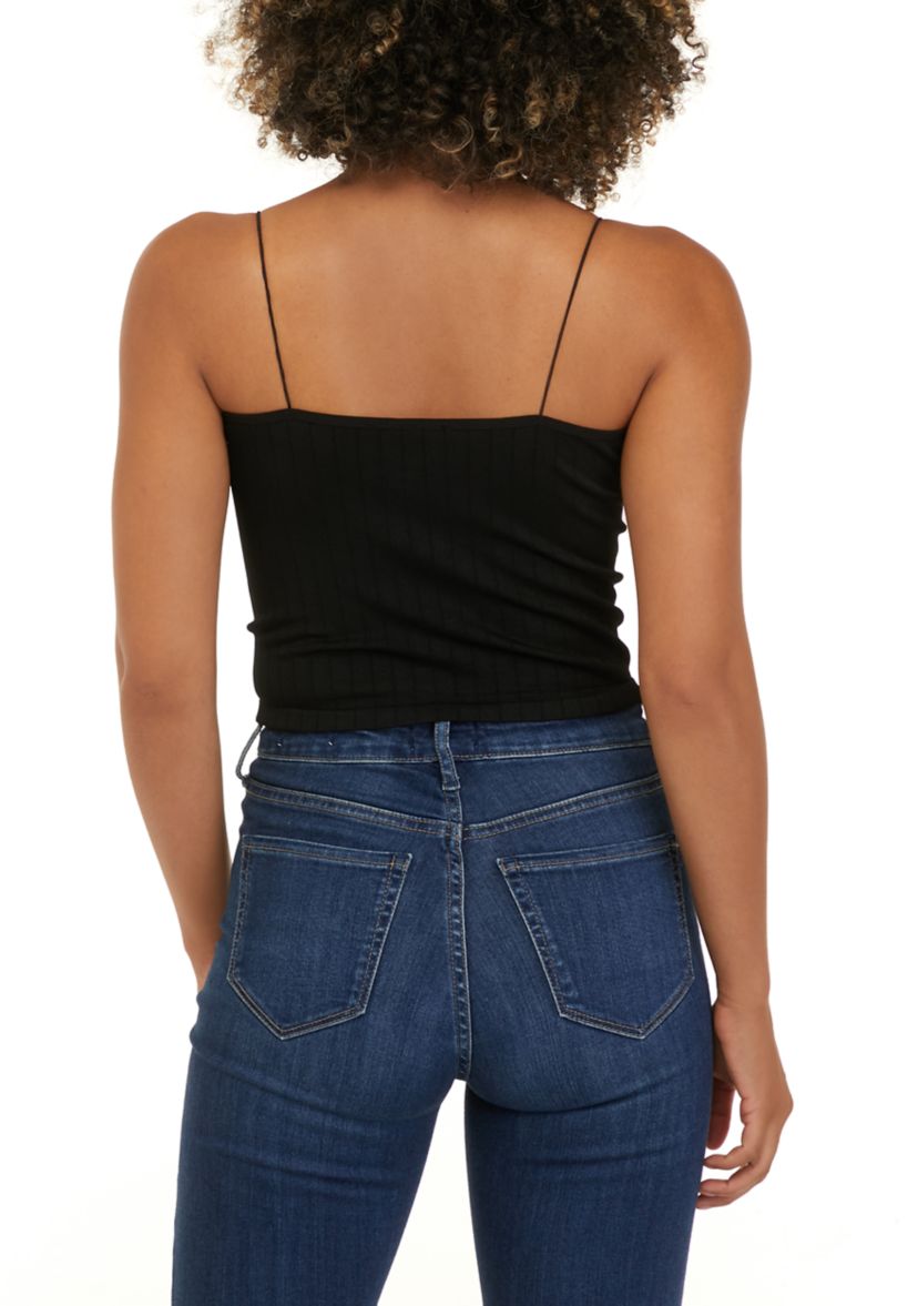 Juniors Sleeveless Spaghetti Strap Seamless Cami 