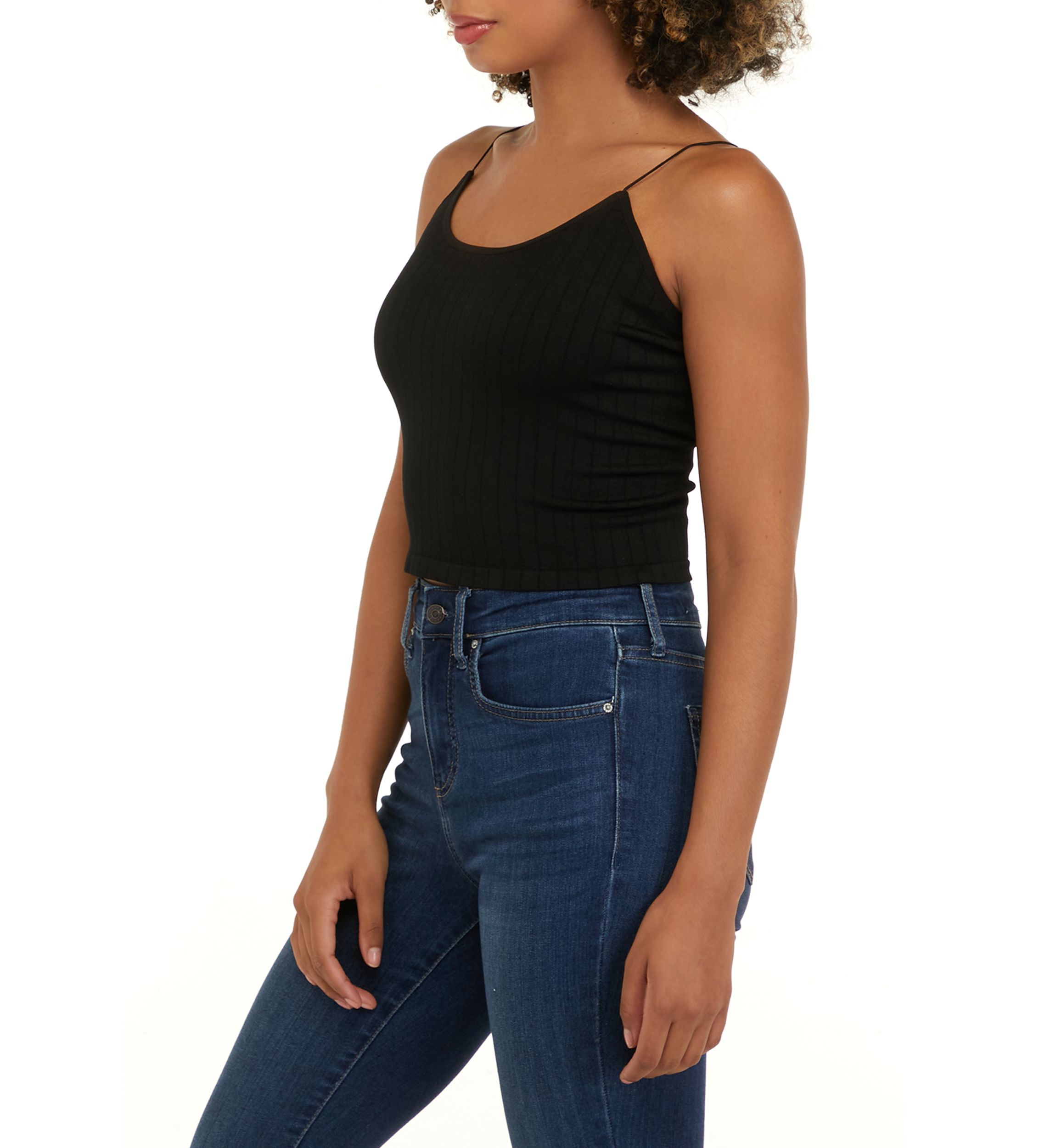 Juniors Sleeveless Spaghetti Strap Seamless Cami 