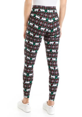 Christmas Leggings / Snowflakes Leggings / Rhinestone bling Leggings /  Holiday