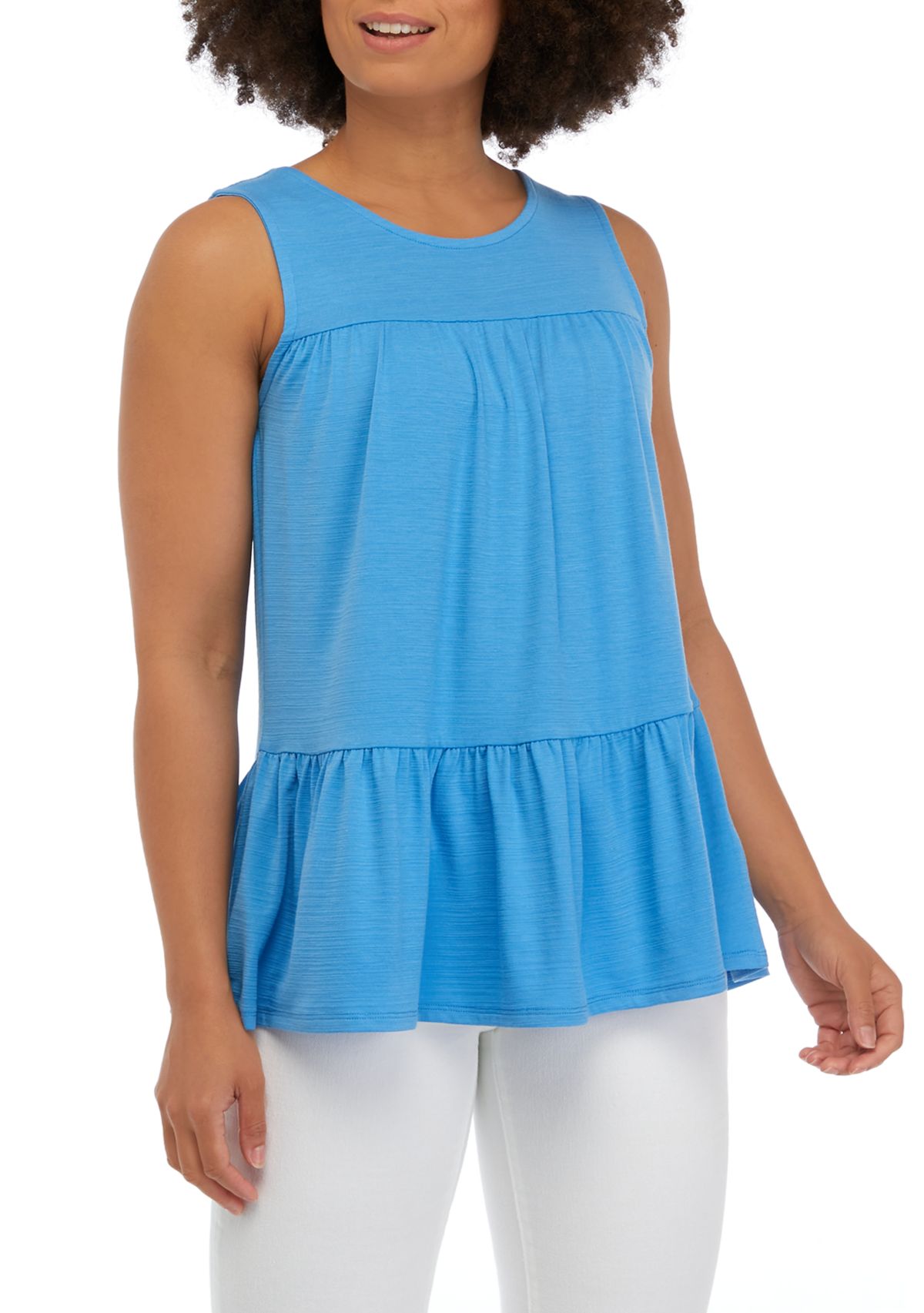 Juniors Jersey Babydoll Tunic Top