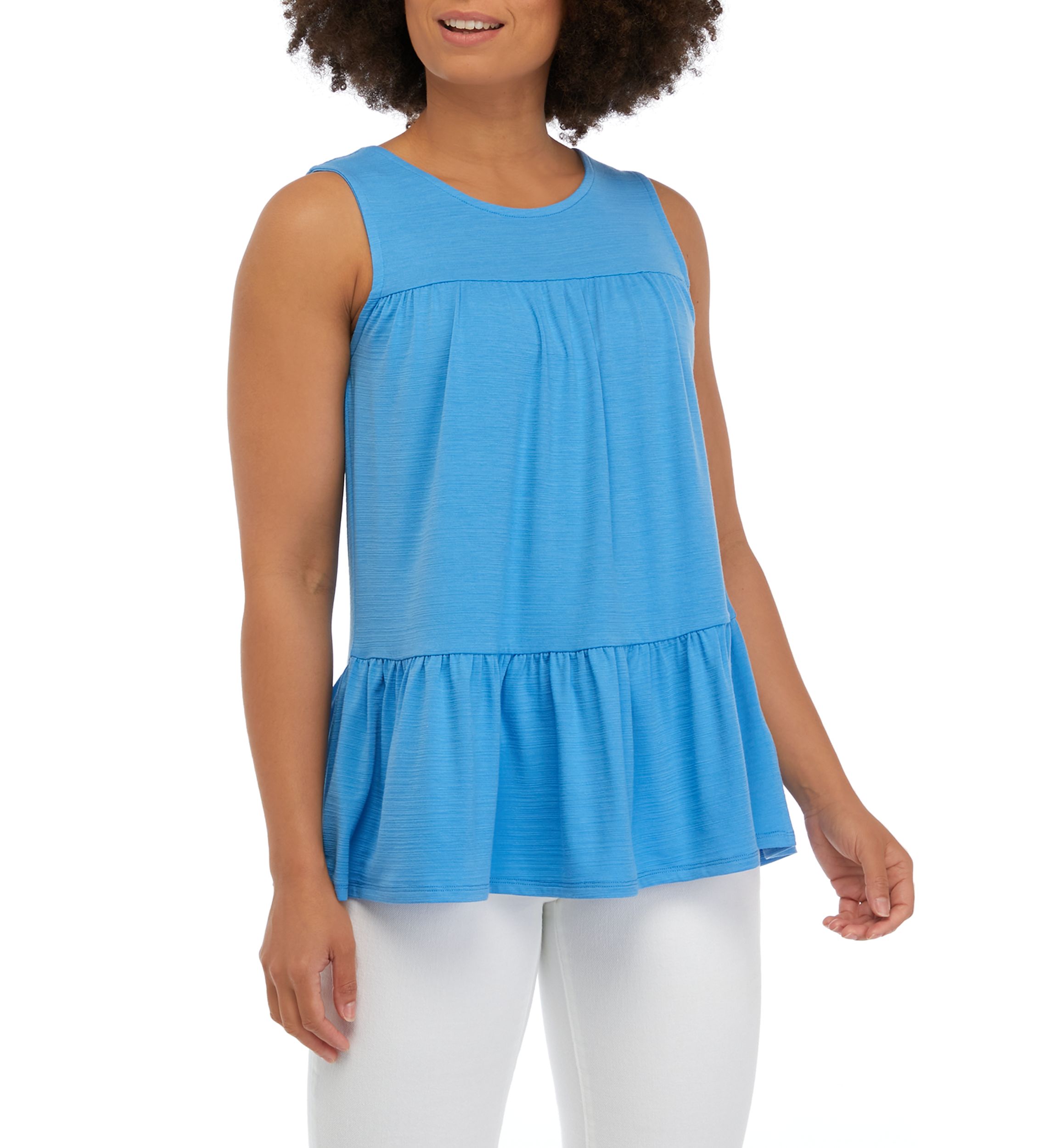 Juniors Jersey Babydoll Tunic Top