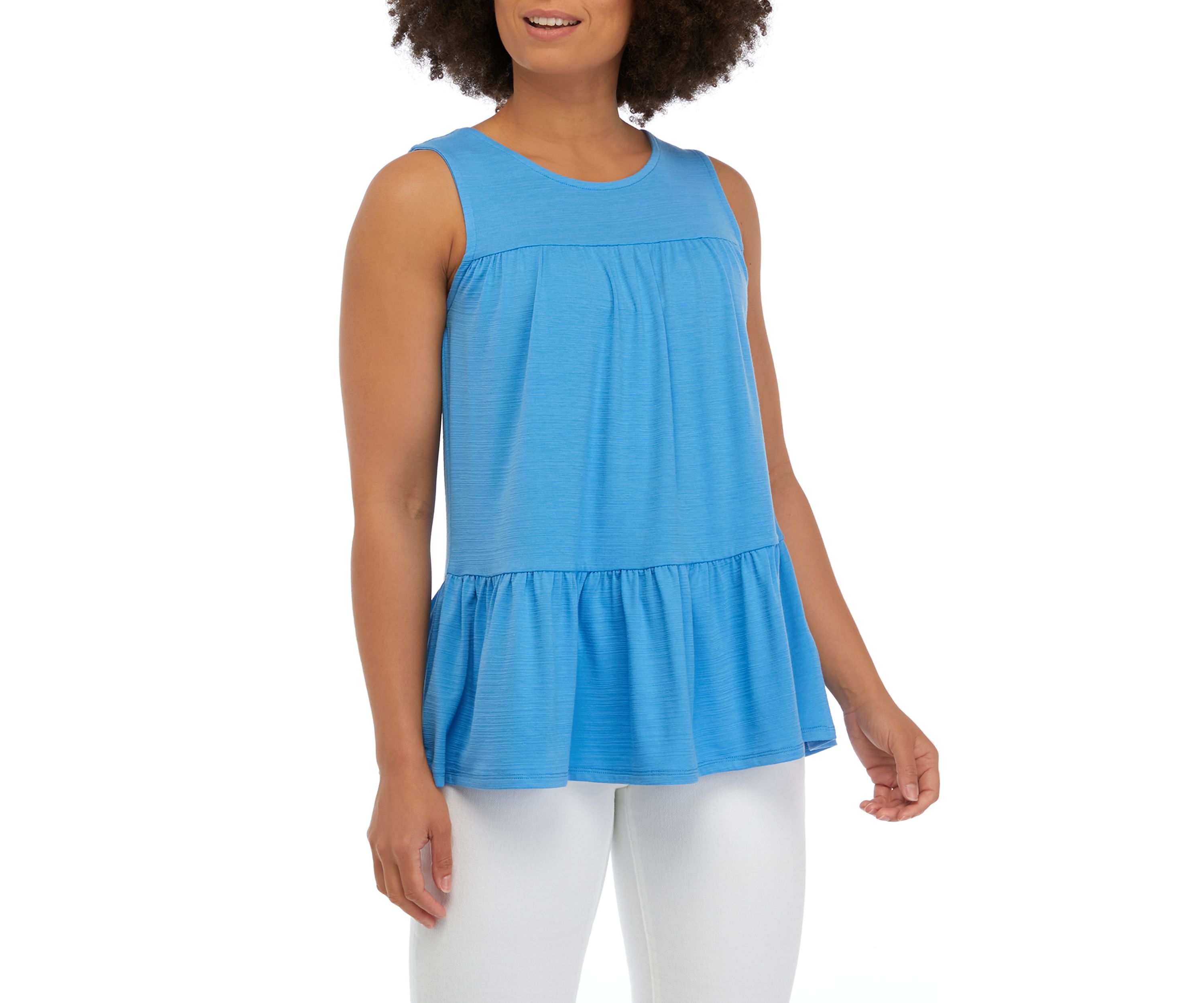 Juniors Jersey Babydoll Tunic Top