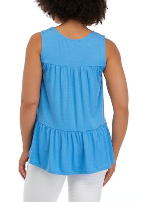 Juniors' Jersey Babydoll Tunic Top