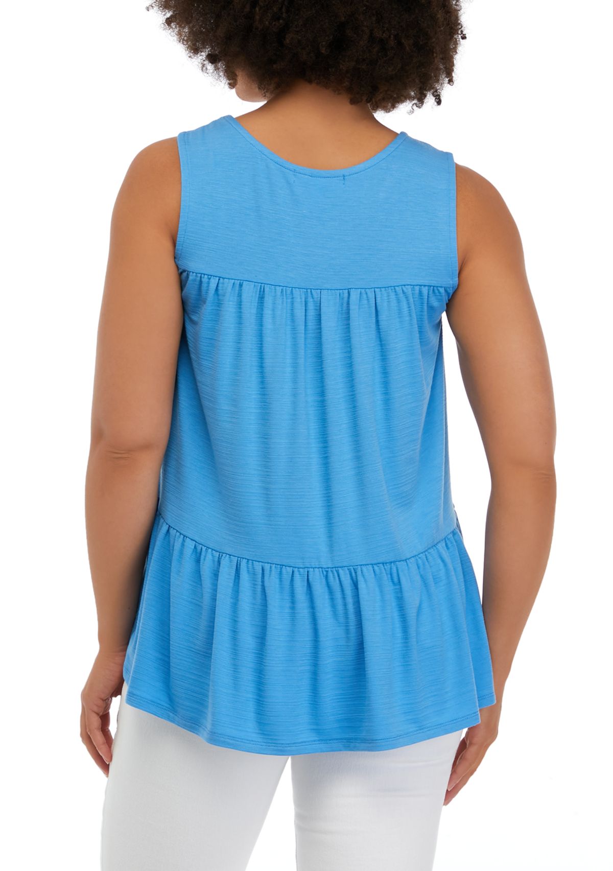 Juniors Jersey Babydoll Tunic Top