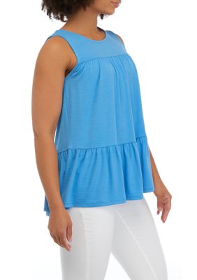 Juniors' Jersey Babydoll Tunic Top