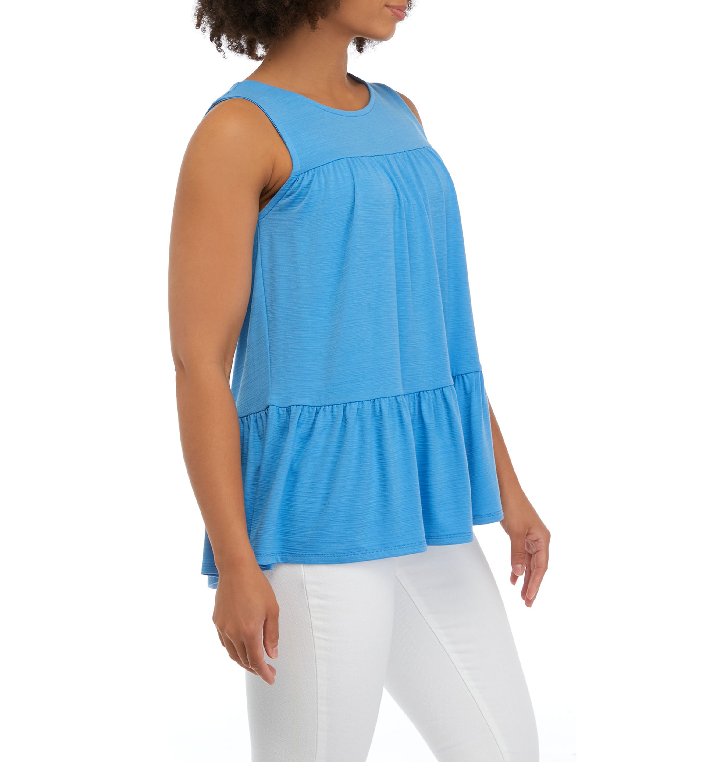 Juniors Jersey Babydoll Tunic Top
