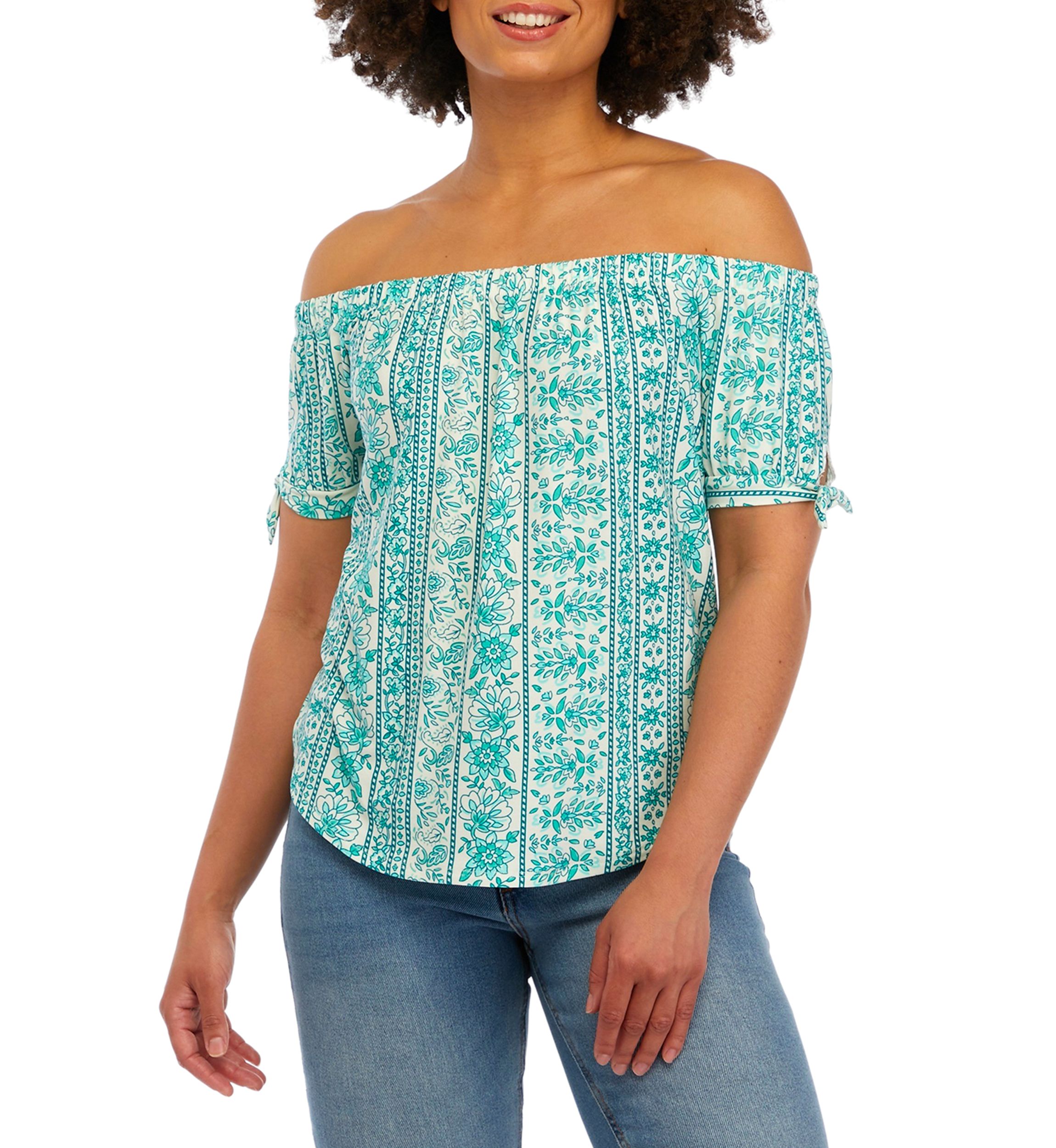 Short Sleeve Off the Shoulder Yummy Top