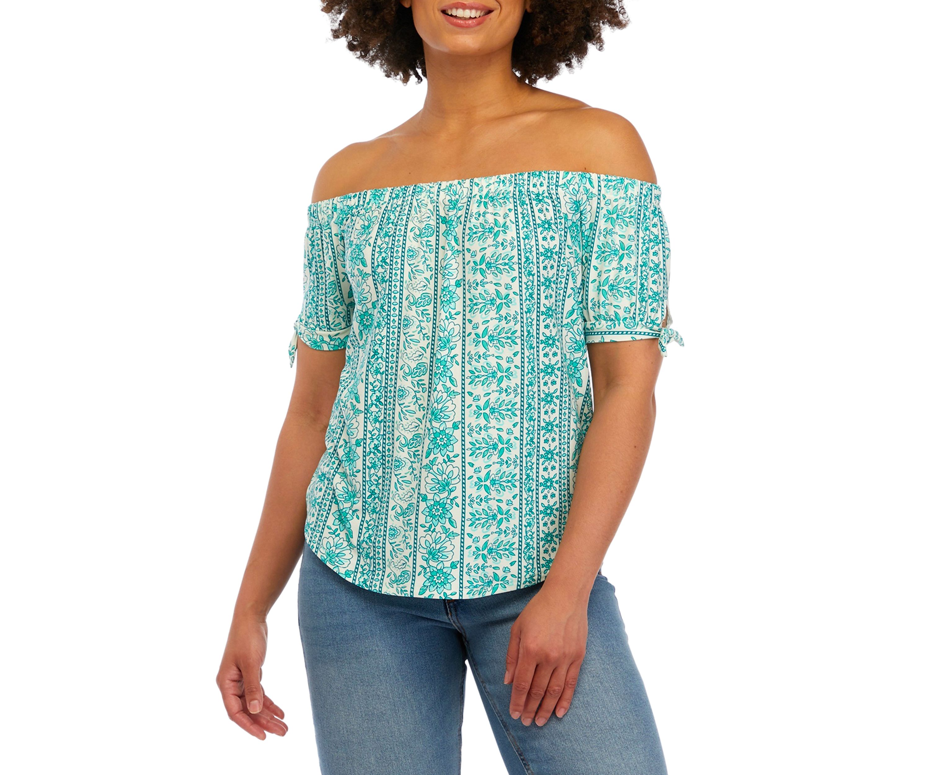 Short Sleeve Off the Shoulder Yummy Top