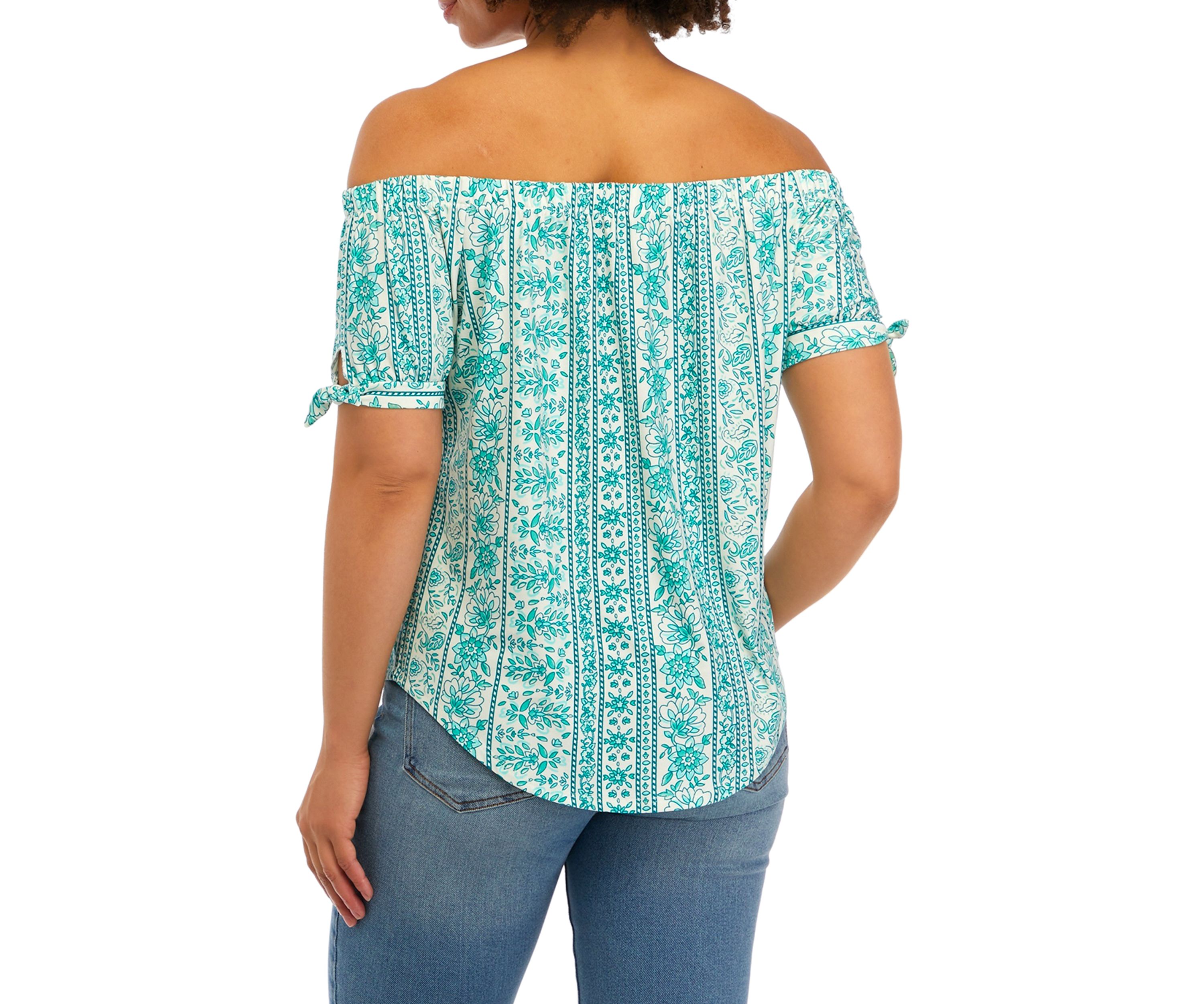 Short Sleeve Off the Shoulder Yummy Top