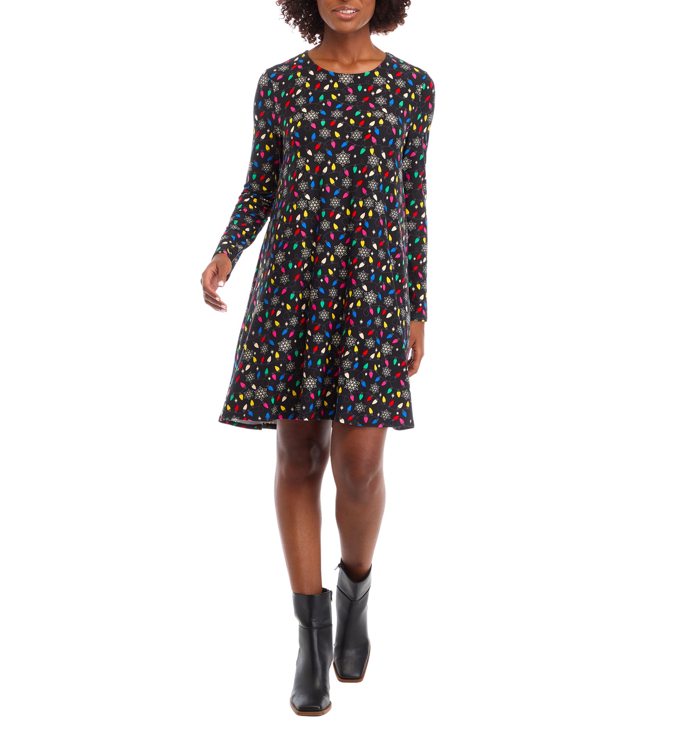 Womens Christmas Lights Dress