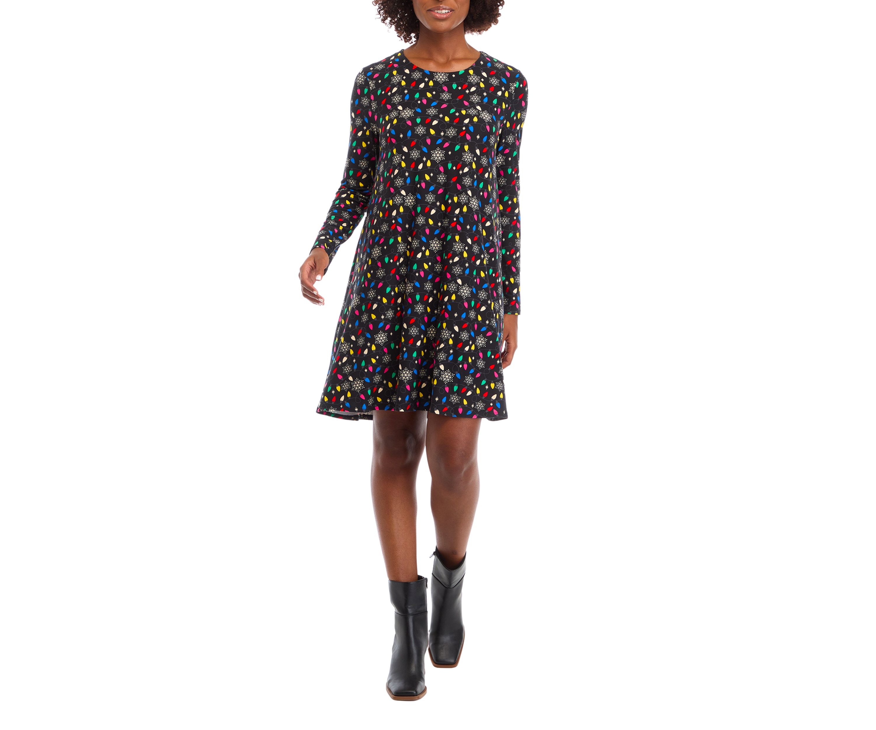 Womens Christmas Lights Dress