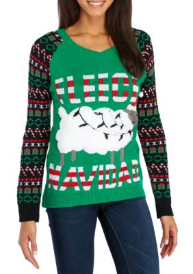 Derek Heart Christmas Fleece Navidad Sweater | belk