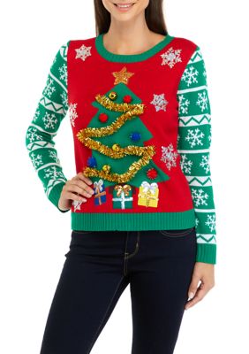 Joyland Women s Christmas Tree Sweater