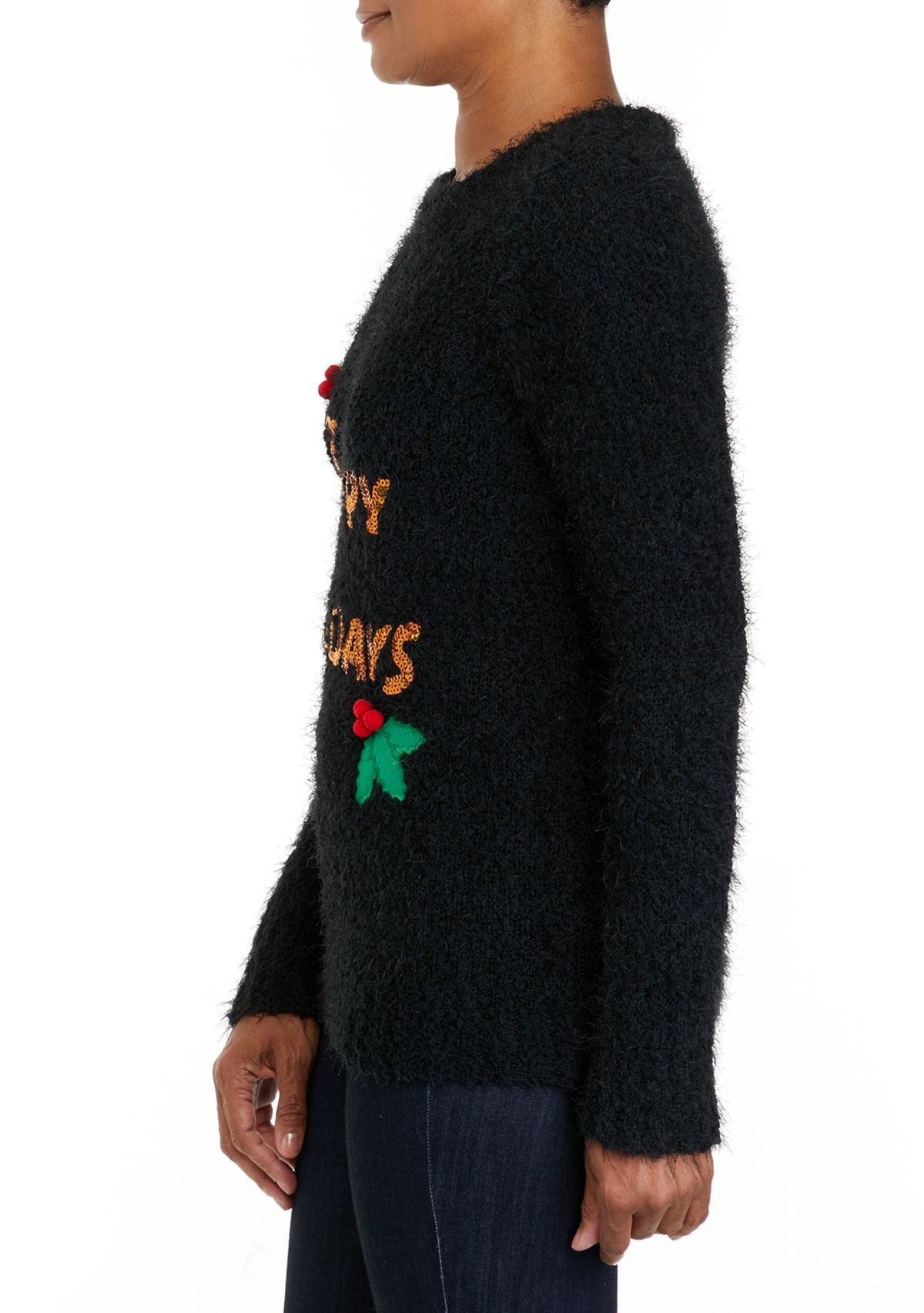 Womens Happy Holidays Sweater